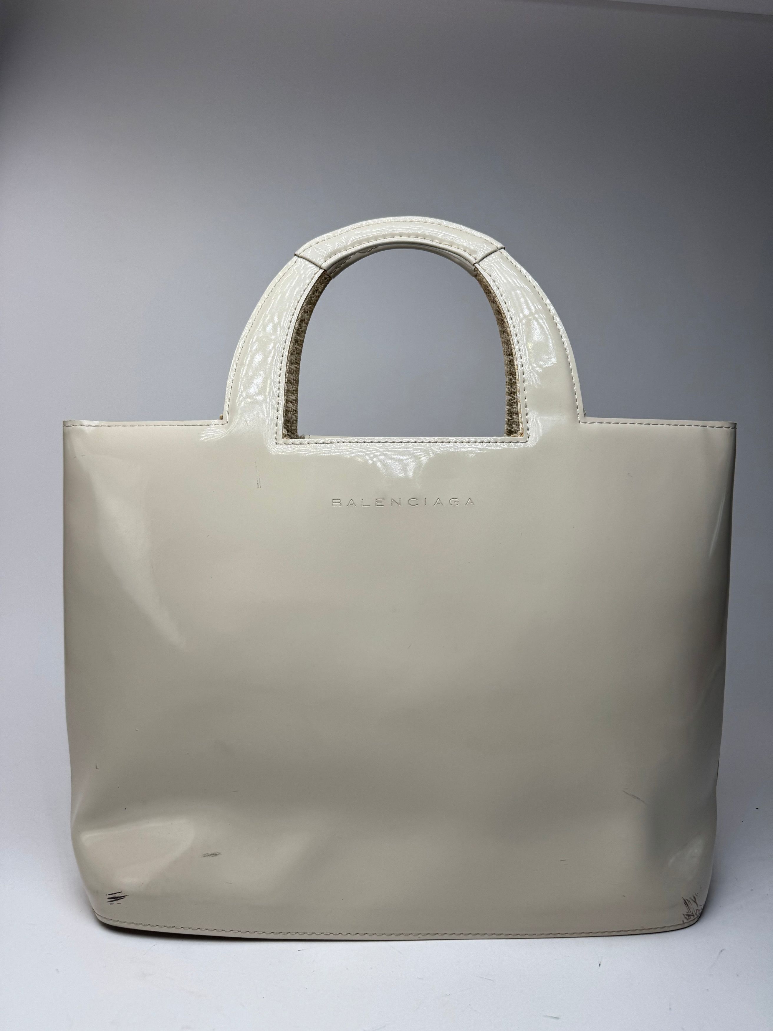 Balenciaga Vintage Patent Leather Bag white Size ONE SIZE - 5 Thumbnail