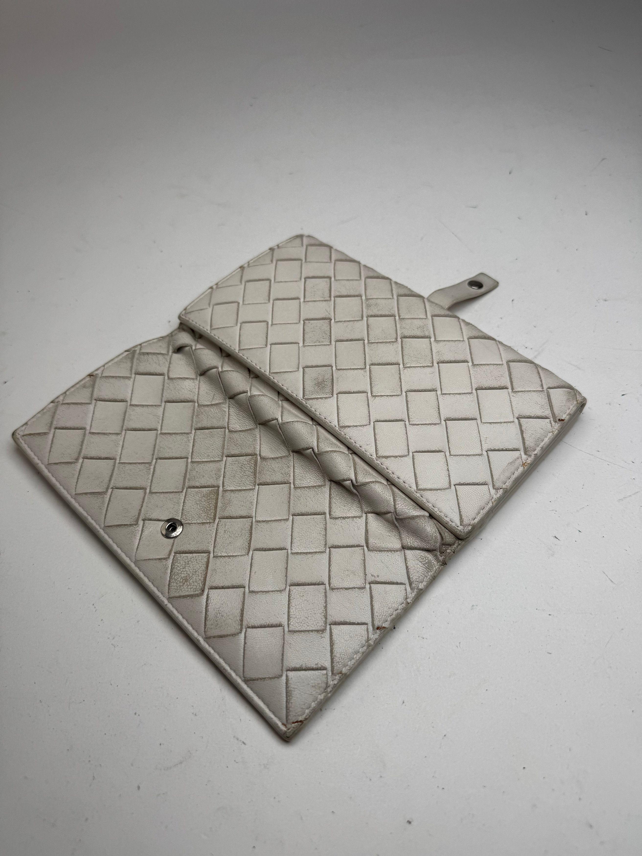 Bottega Veneta Vintage Leather wallet white Size ONE SIZE - 8 Thumbnail