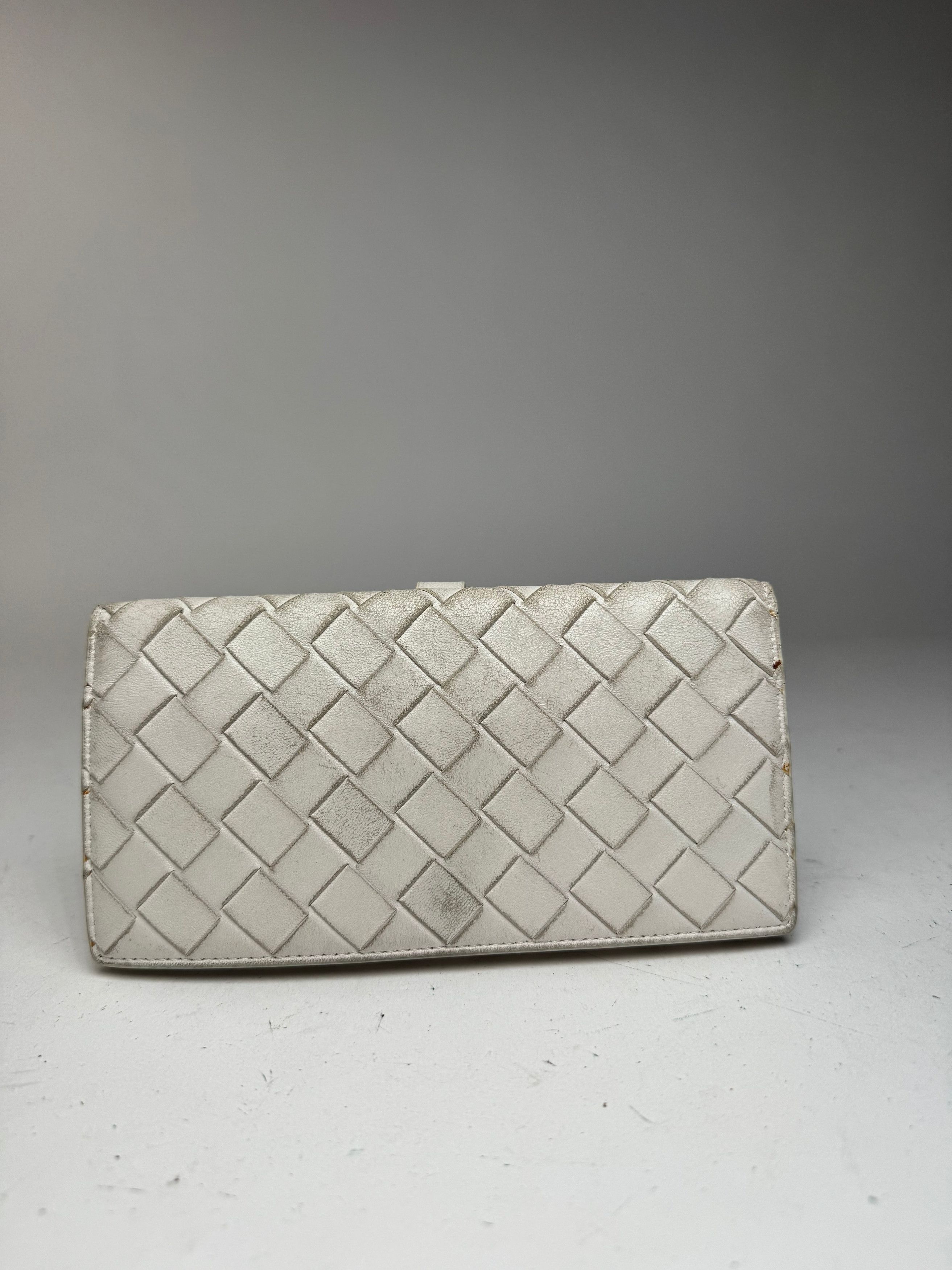 Bottega Veneta Vintage Leather wallet white Size ONE SIZE - 14 Thumbnail