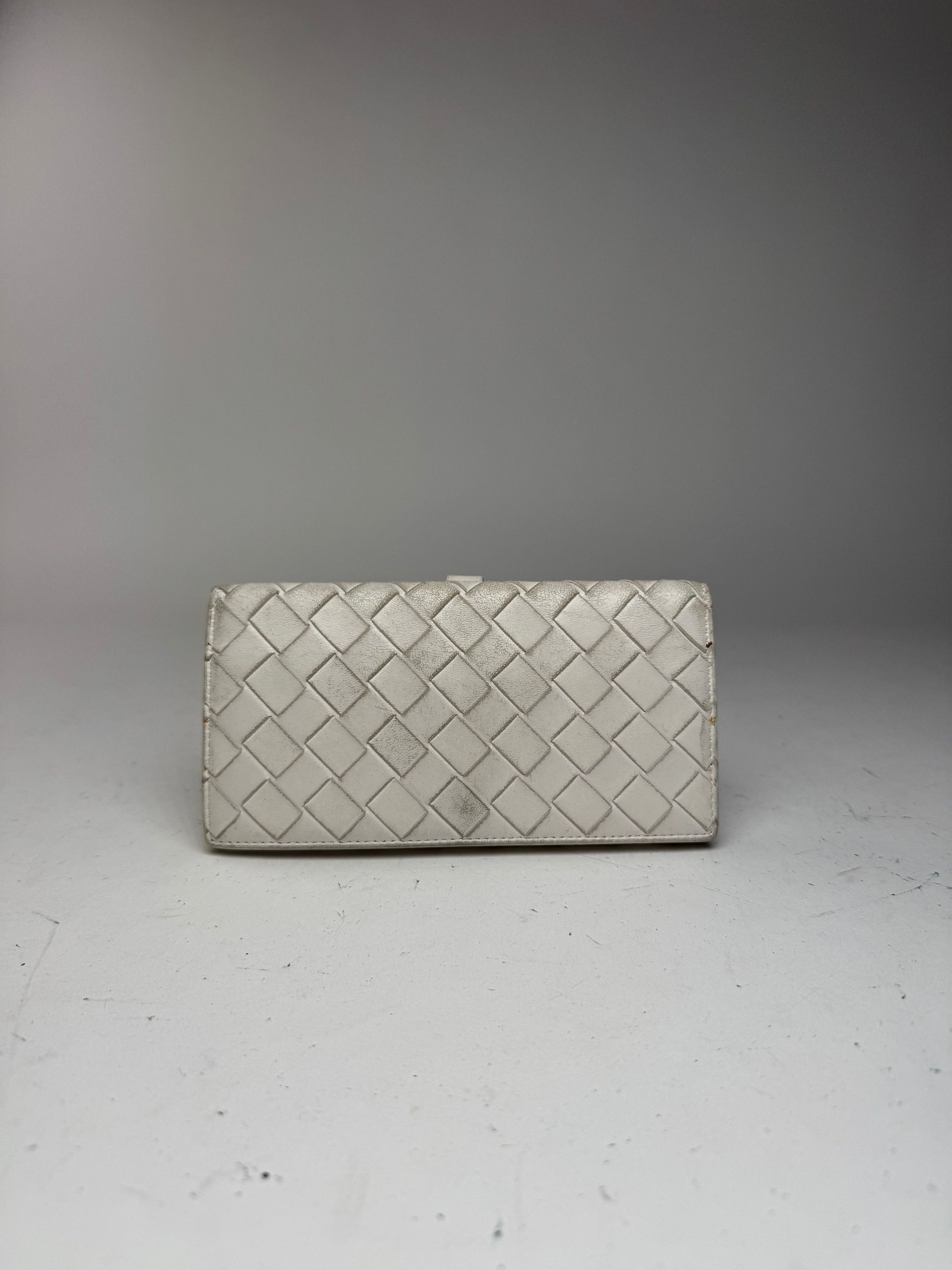 Bottega Veneta Vintage Leather wallet white Size ONE SIZE - 9 Thumbnail