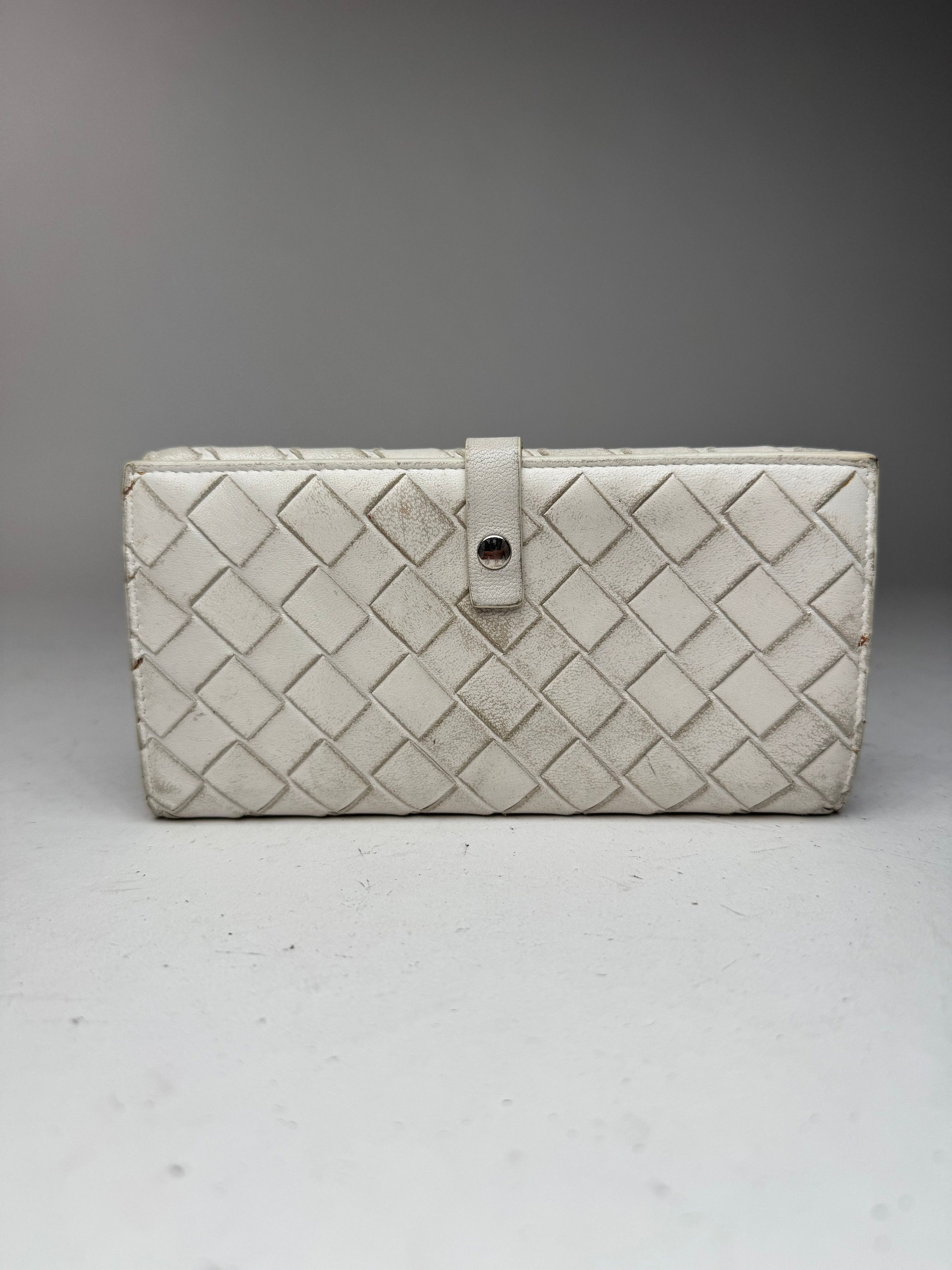 Bottega Veneta Vintage Leather wallet white Size ONE SIZE - 13 Thumbnail
