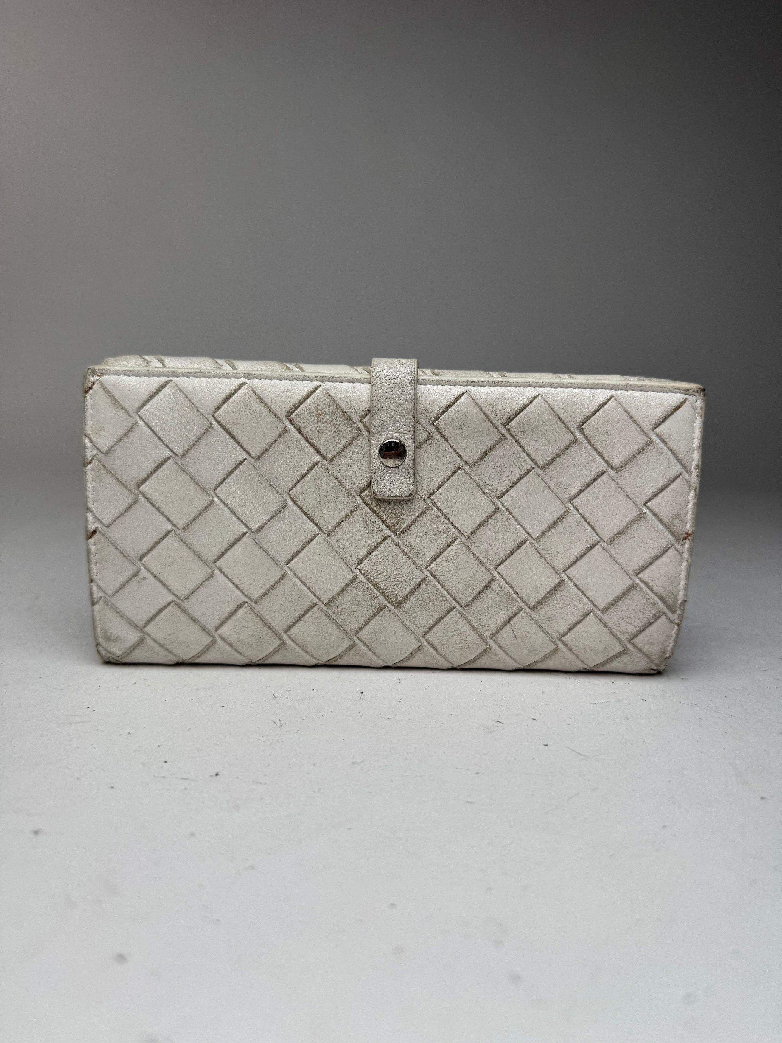 Bottega Veneta Vintage Leather wallet white Size ONE SIZE - 7 Thumbnail