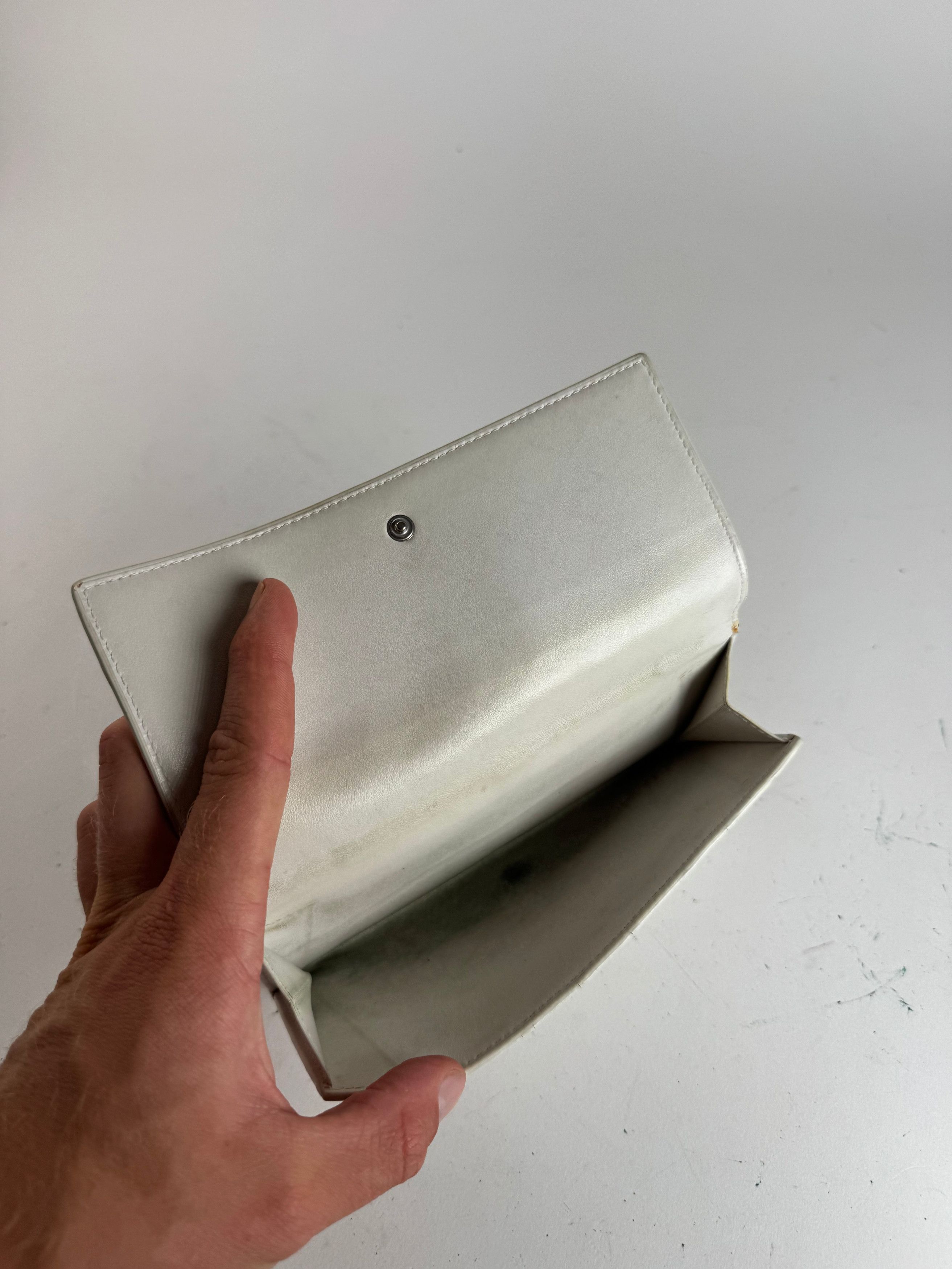 Bottega Veneta Vintage Leather wallet white Size ONE SIZE - 10 Thumbnail