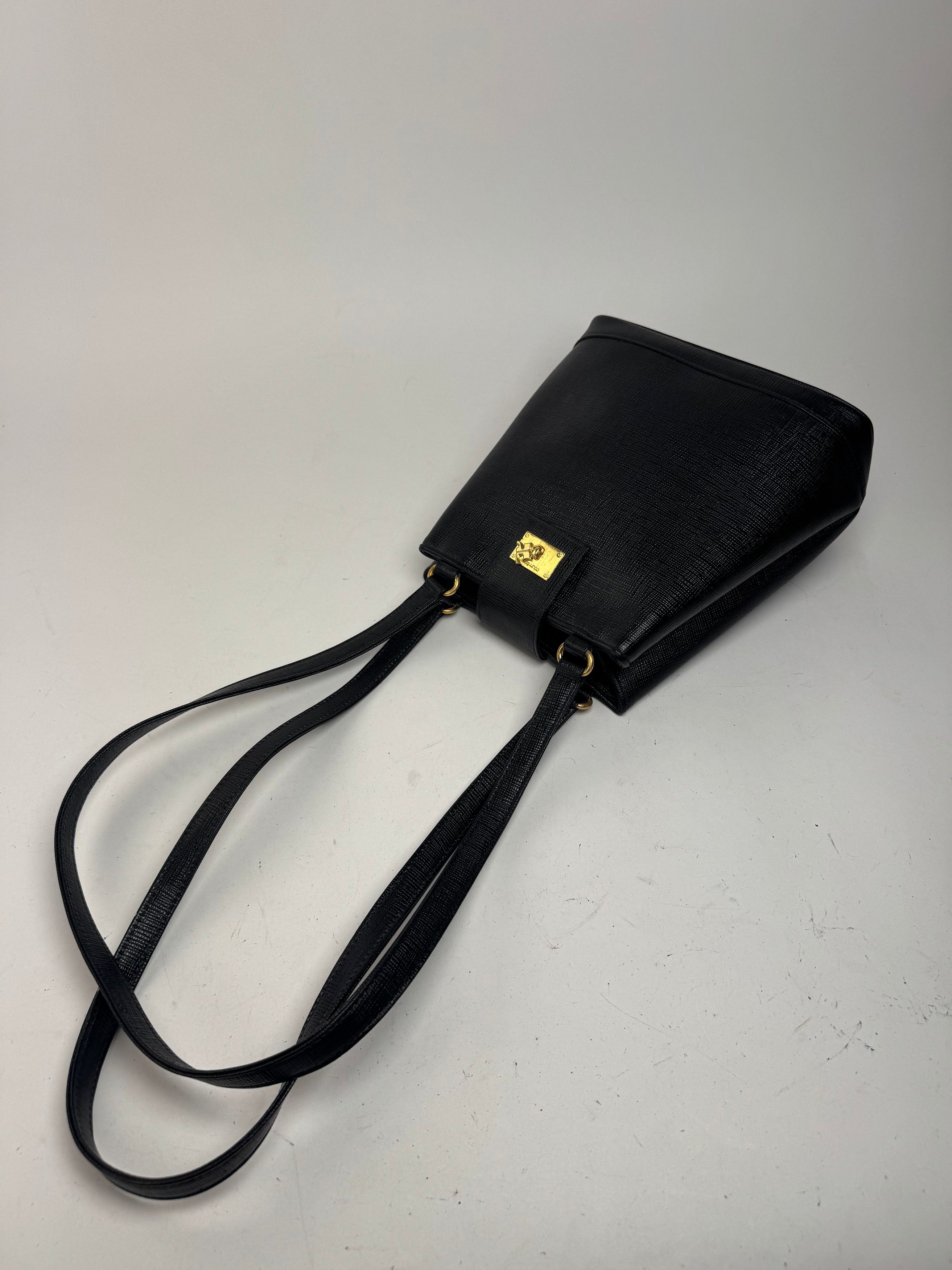 Courreges Vintage Paris Leather bag black Size ONE SIZE - 10 Thumbnail
