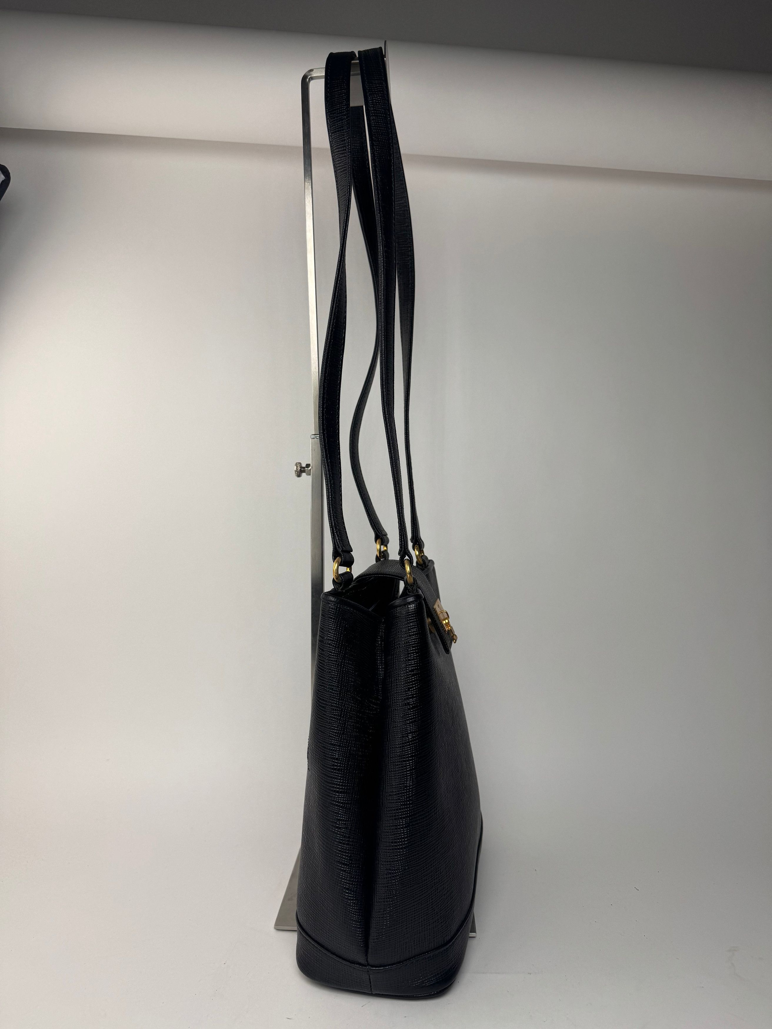 Courreges Vintage Paris Leather bag black Size ONE SIZE - 7 Thumbnail