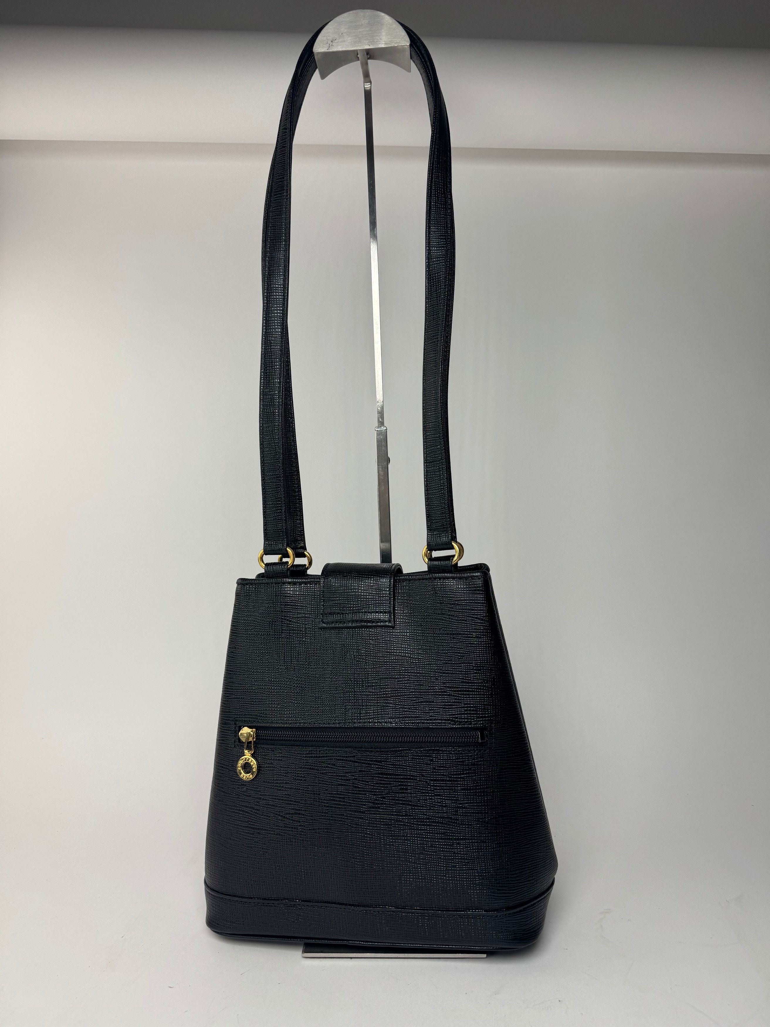 Courreges Vintage Paris Leather bag black Size ONE SIZE - 2 Thumbnail