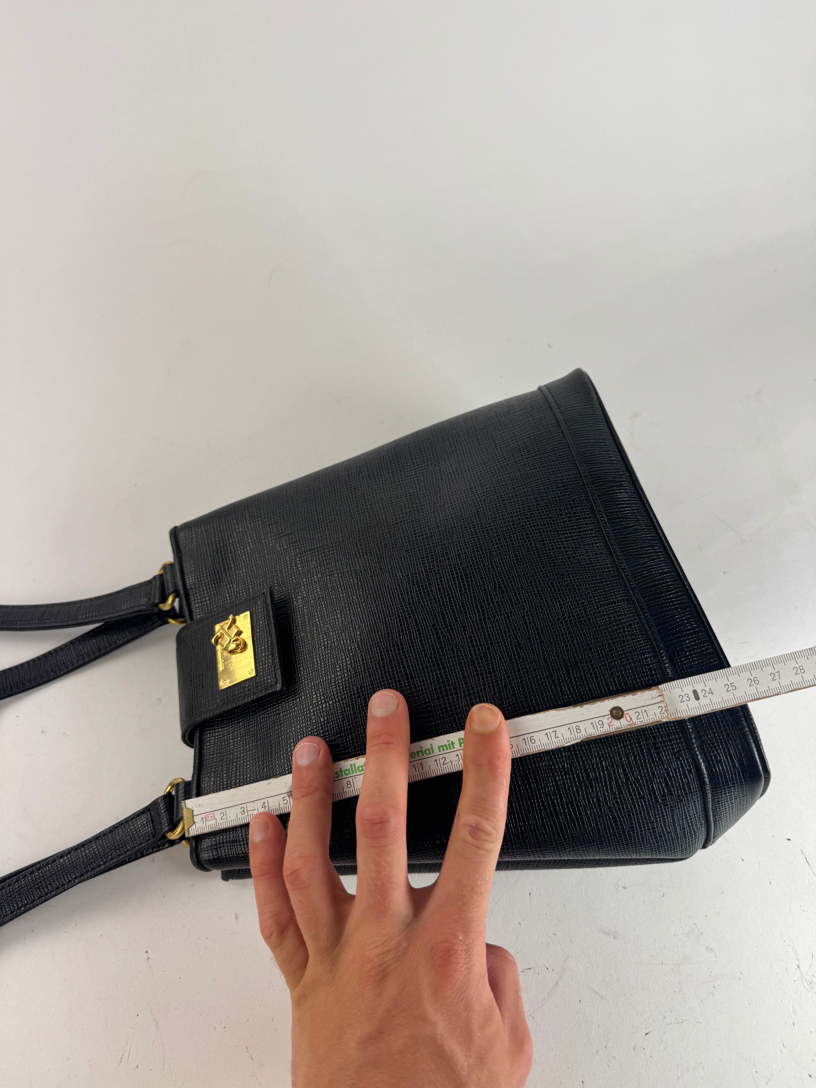Courreges Vintage Paris Leather bag black Size ONE SIZE - 14 Thumbnail