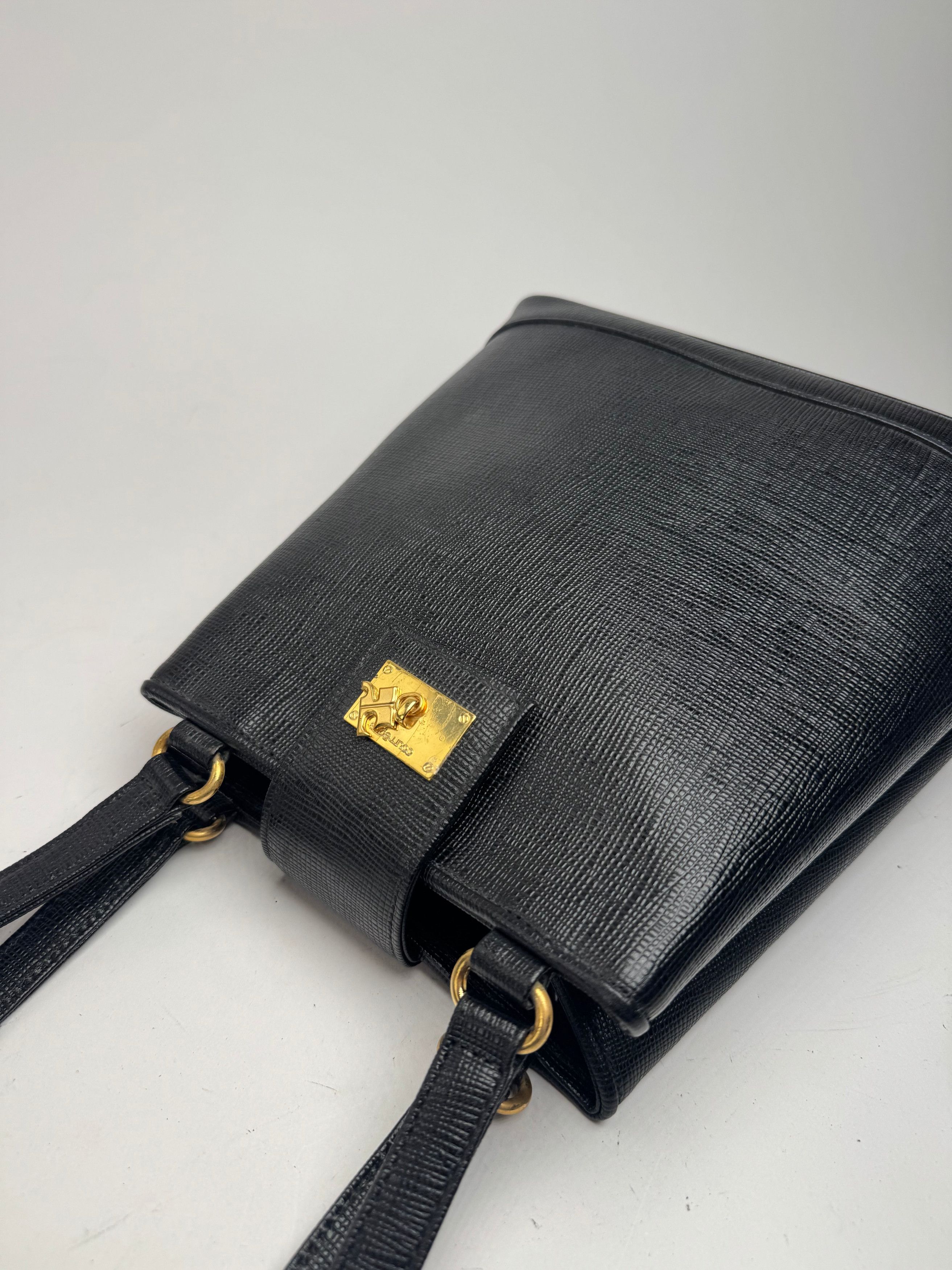 Courreges Vintage Paris Leather bag black Size ONE SIZE - 12 Thumbnail