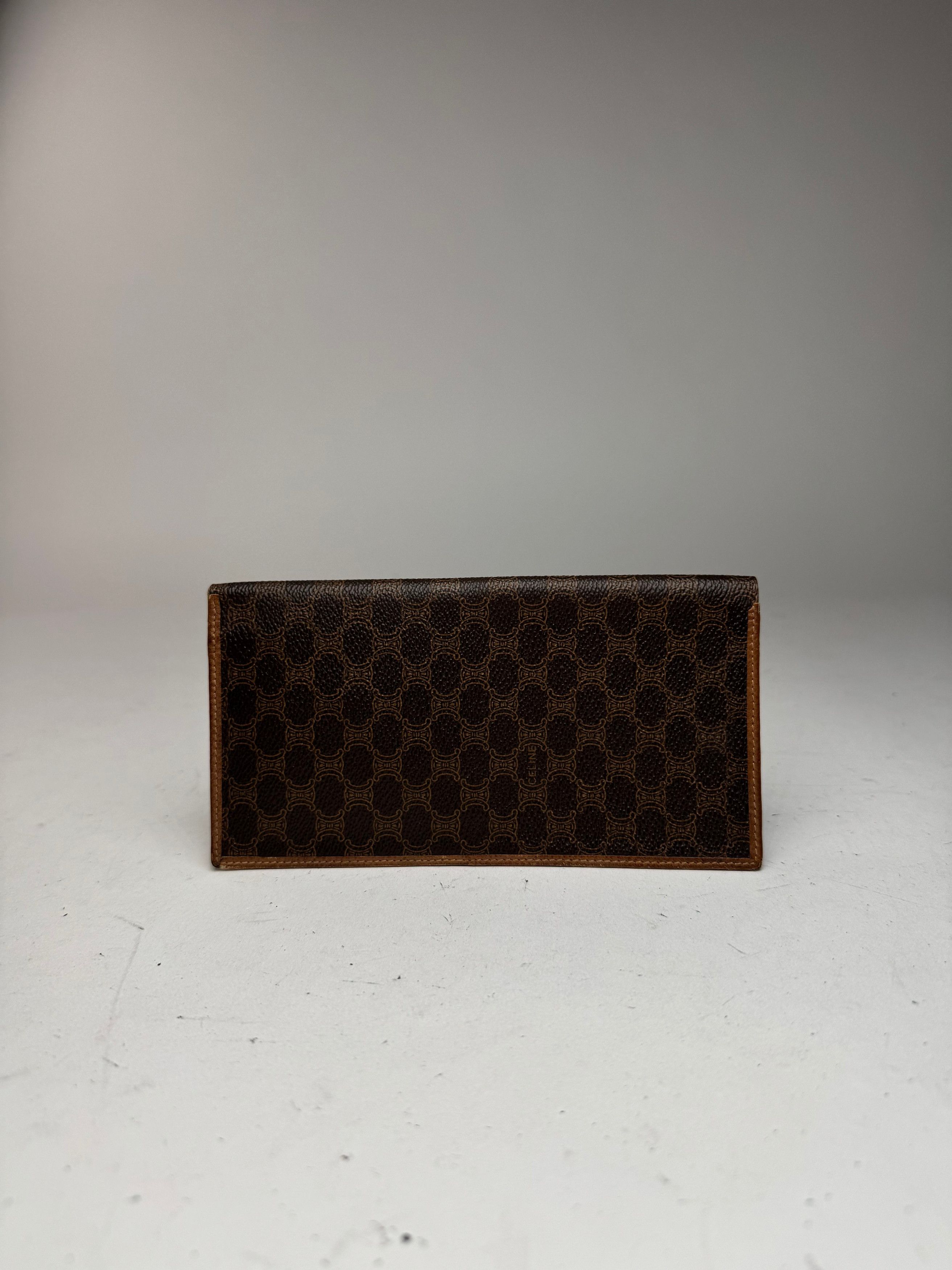 Celine Vintage Paris monogram ID holder / Card holder brown Size ONE SIZE - 2 Thumbnail