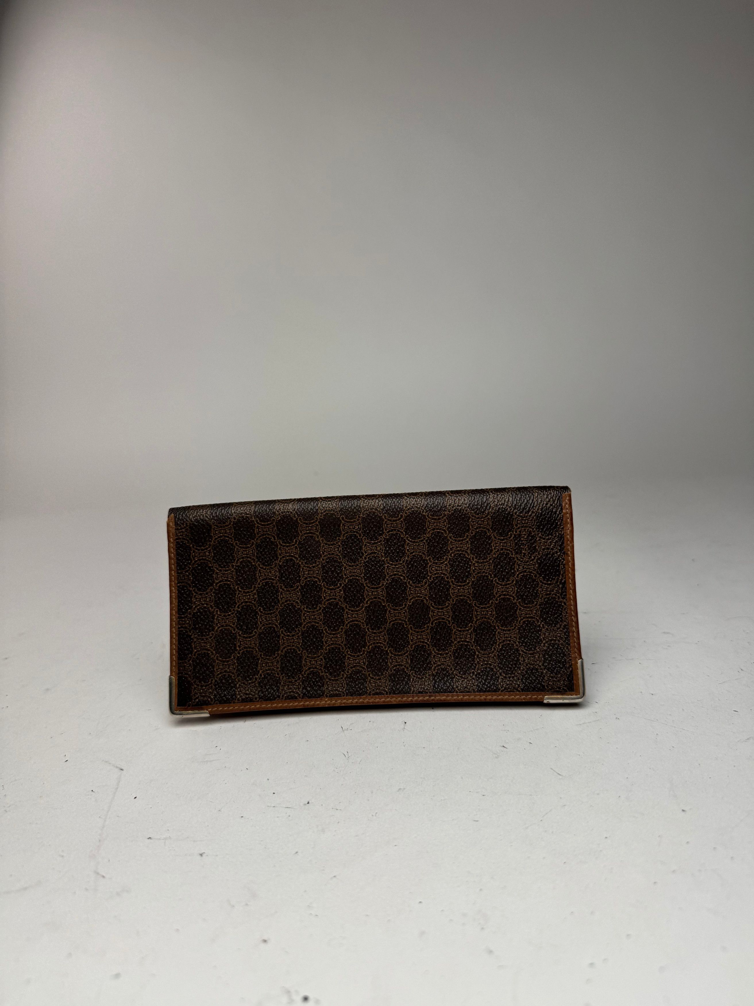 Celine Vintage Paris monogram ID holder / Card holder brown Size ONE SIZE - 5 Thumbnail