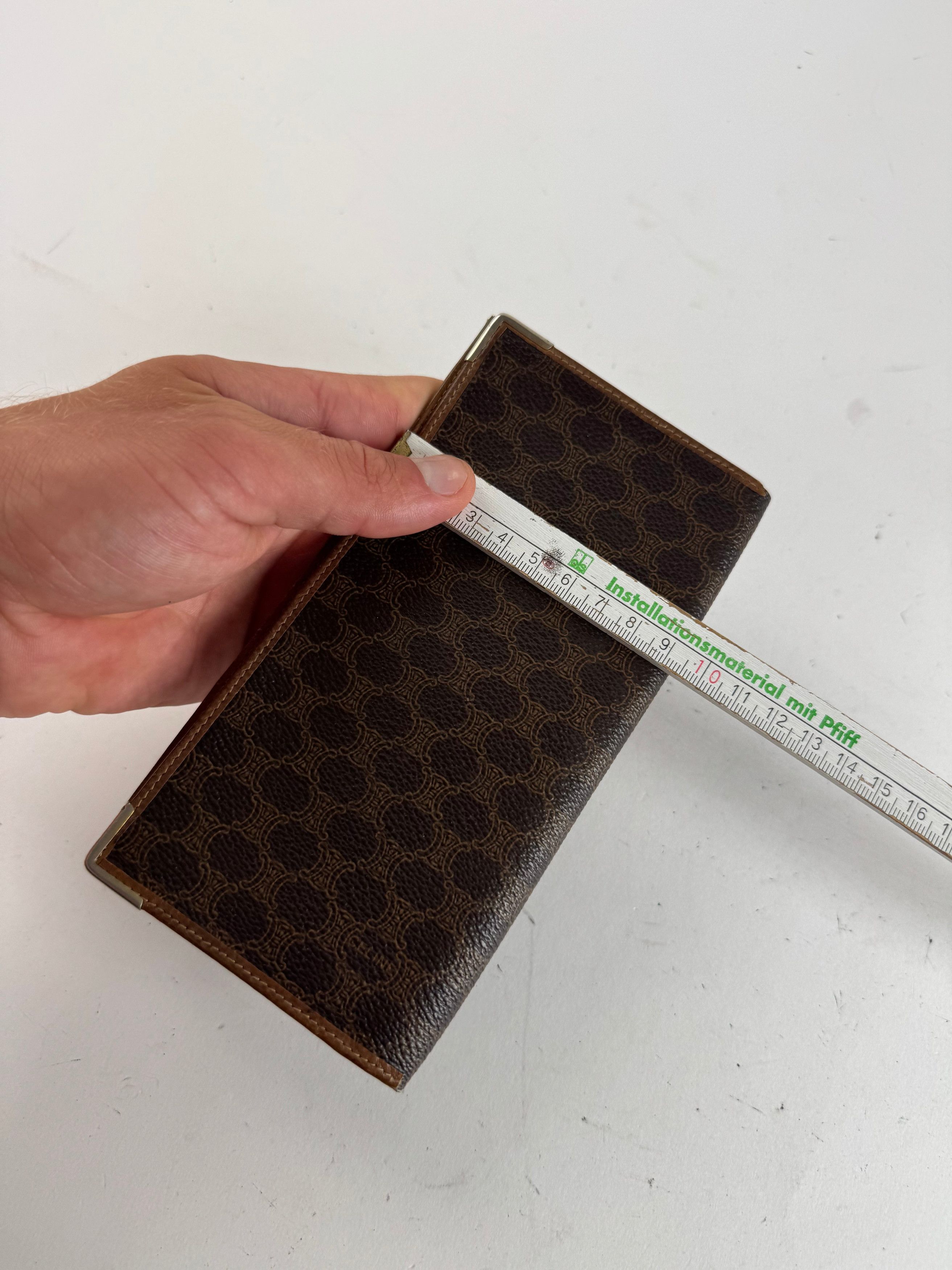 Celine Vintage Paris monogram ID holder / Card holder brown Size ONE SIZE - 11 Thumbnail