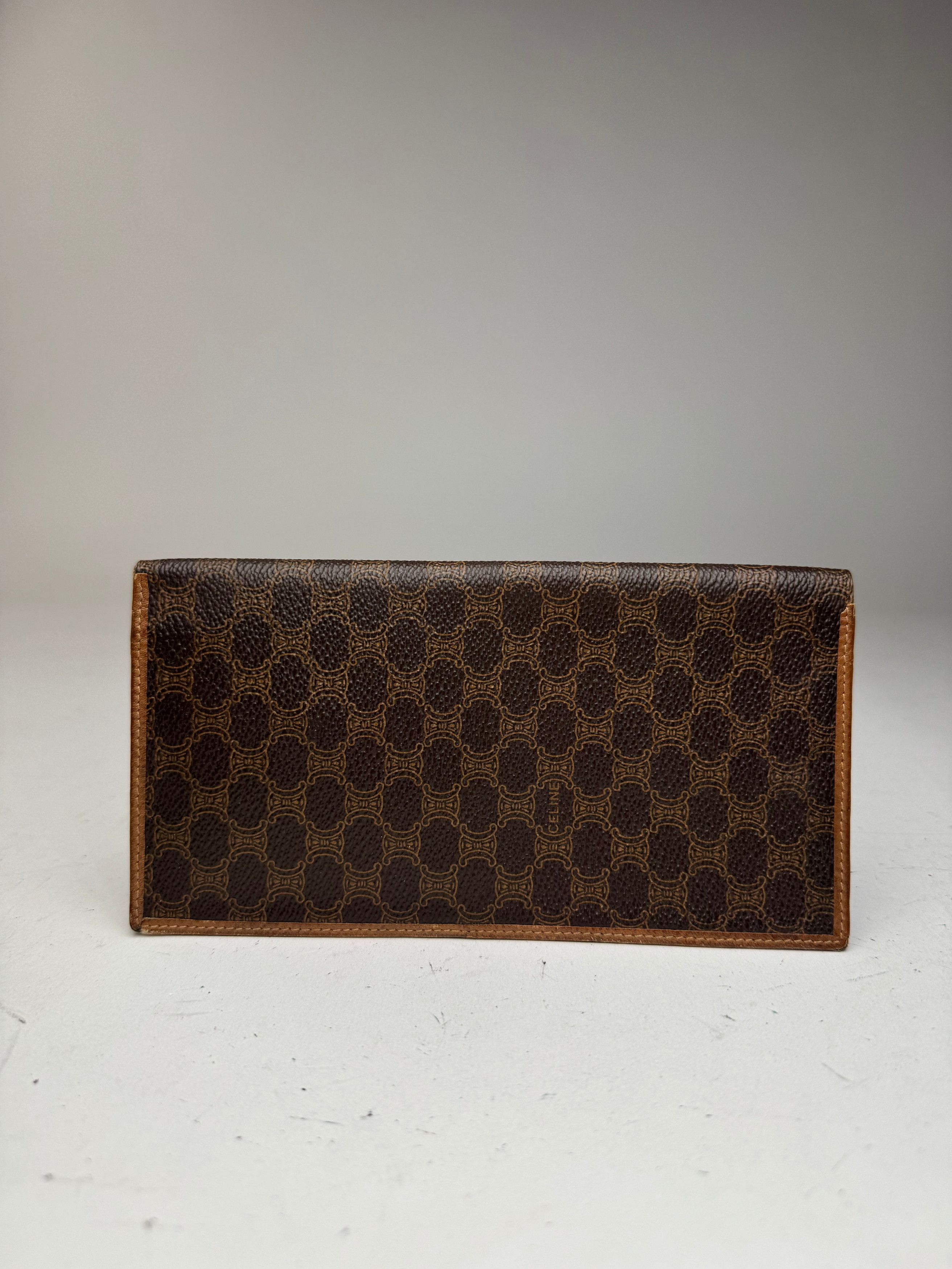 Celine Vintage Paris monogram ID holder / Card holder brown Size ONE SIZE - 7 Thumbnail