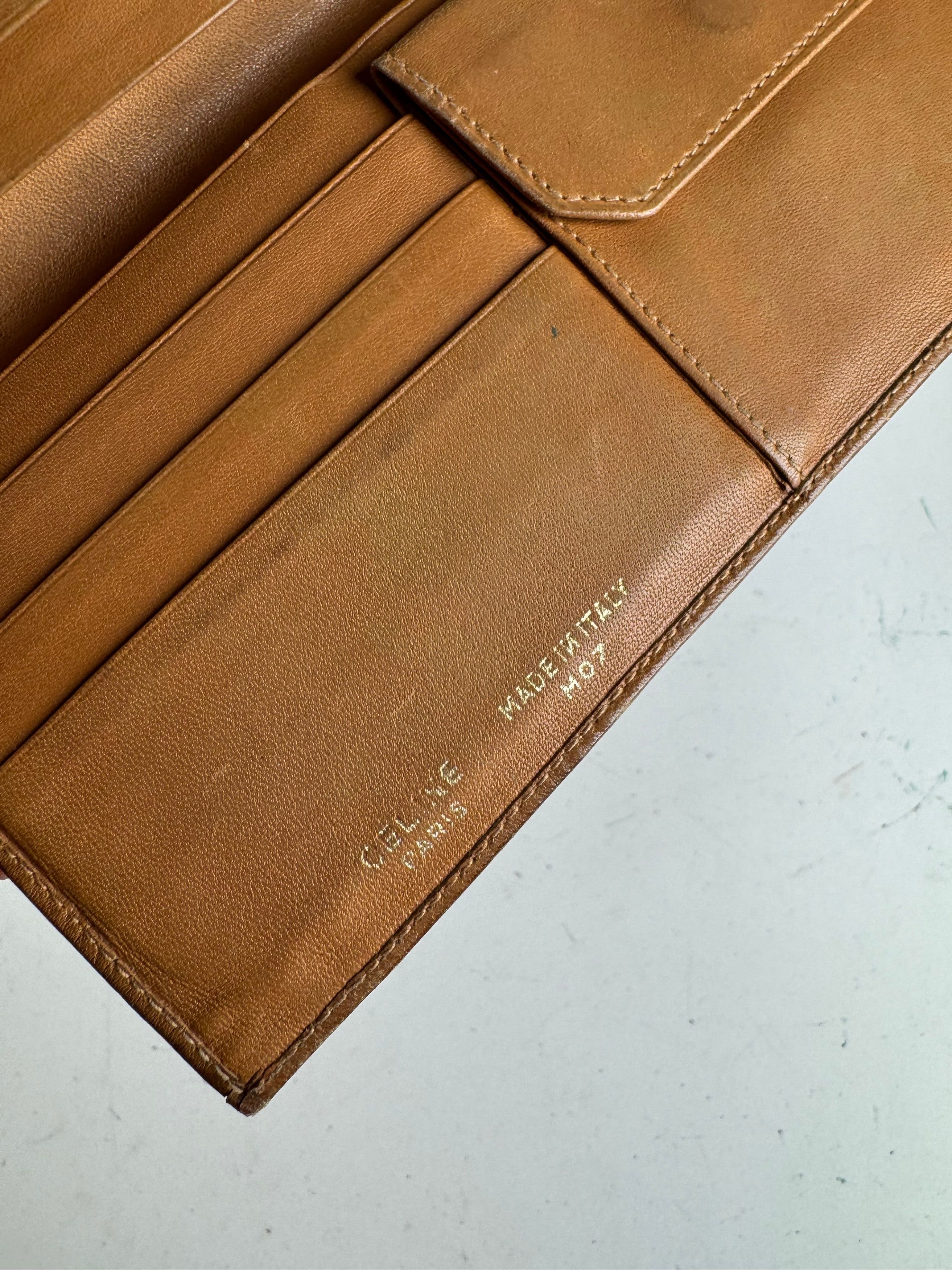 Celine Vintage Paris monogram ID holder / Card holder brown Size ONE SIZE - 4 Thumbnail