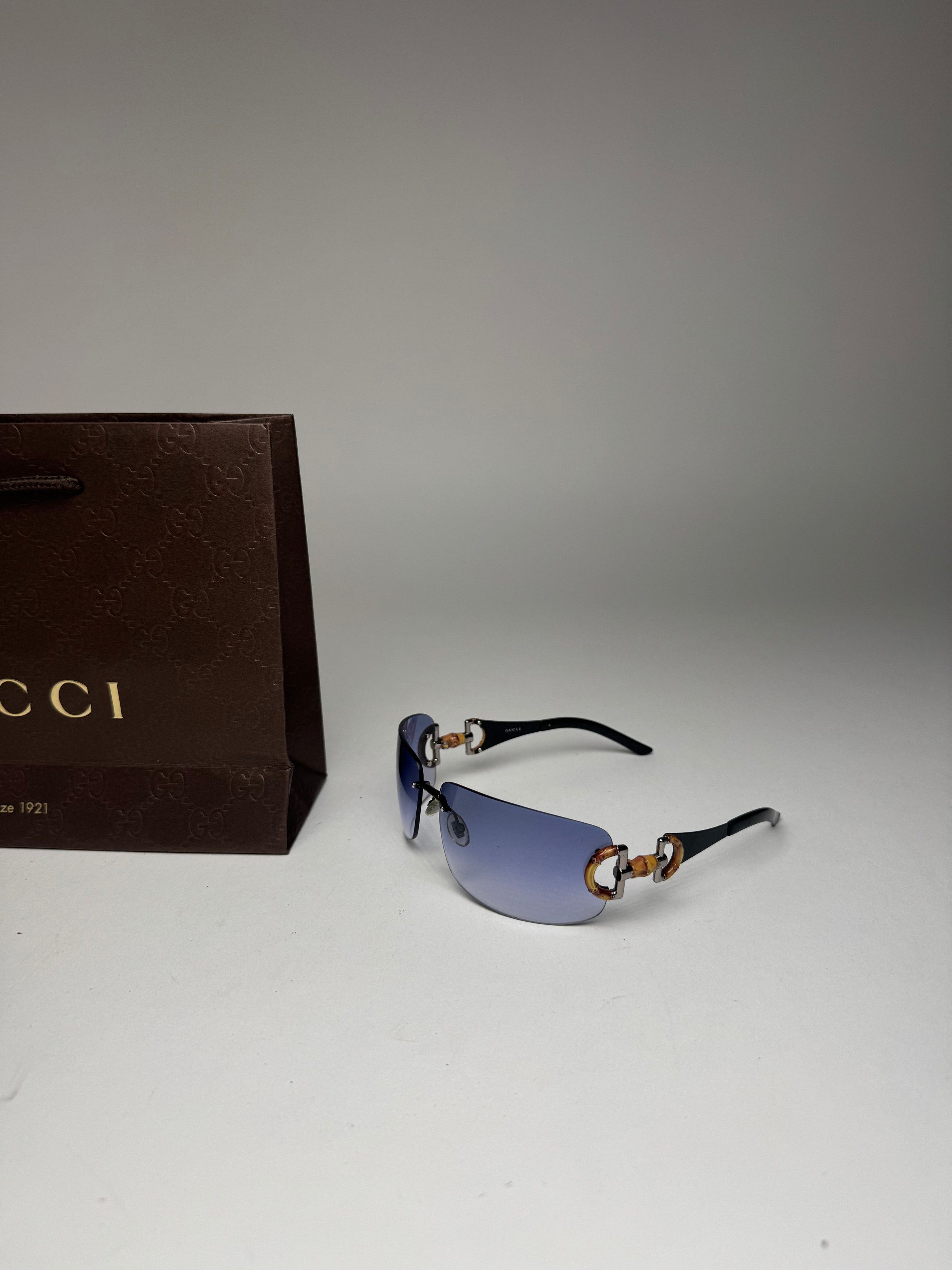 Gucci Vintage Bamboo Sunglasses Size ONE SIZE - 14 Thumbnail