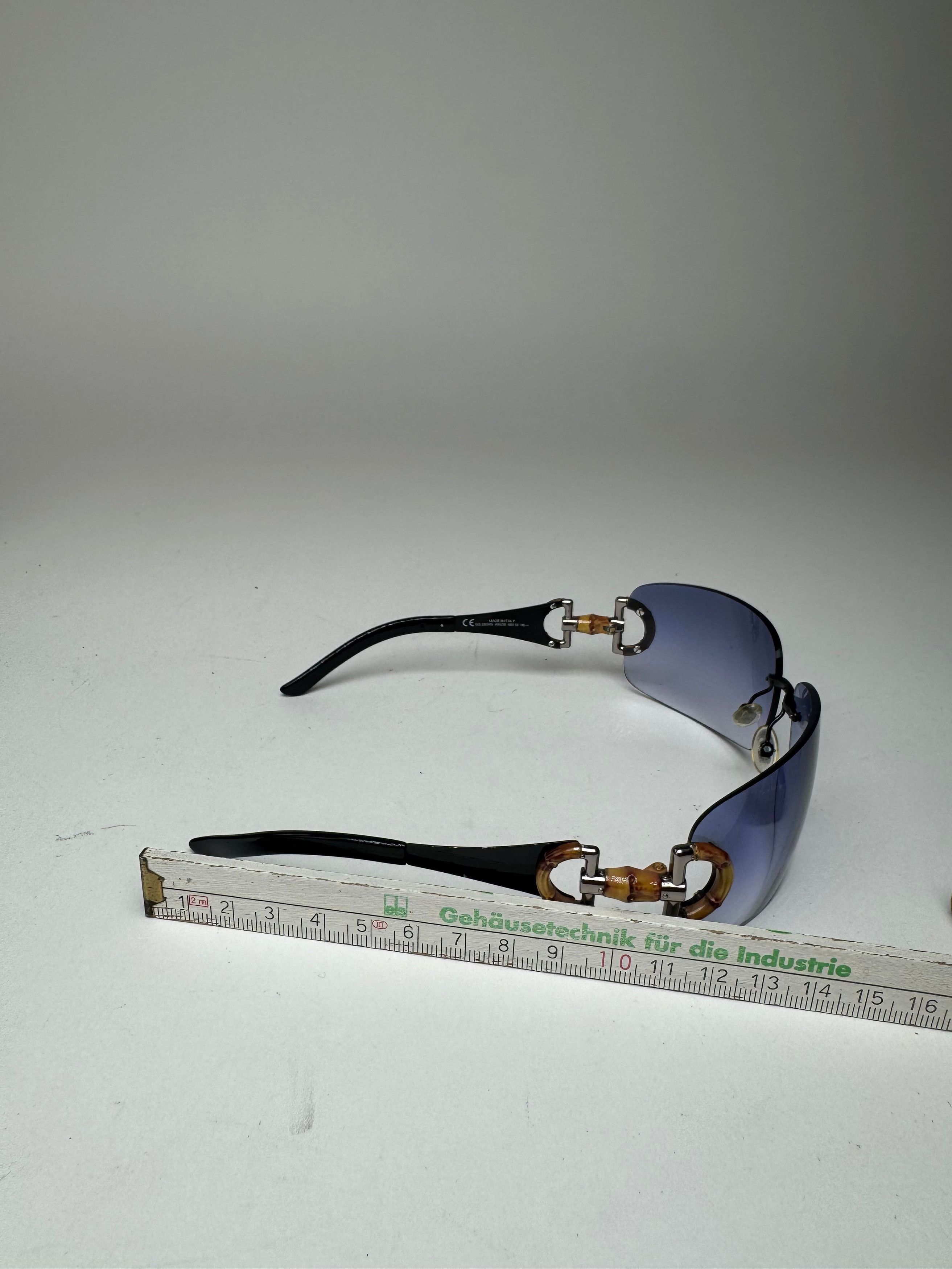 Gucci Vintage Bamboo Sunglasses Size ONE SIZE - 9 Thumbnail