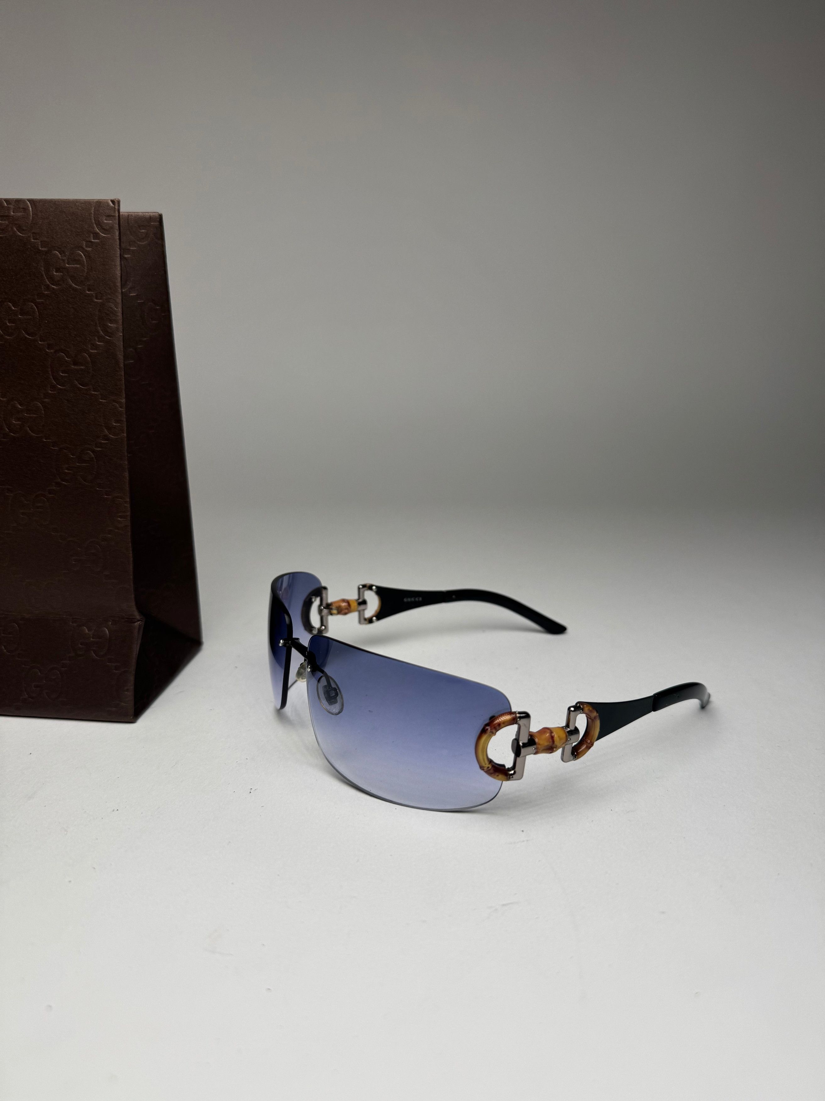 Gucci Vintage Bamboo Sunglasses Size ONE SIZE - 5 Thumbnail