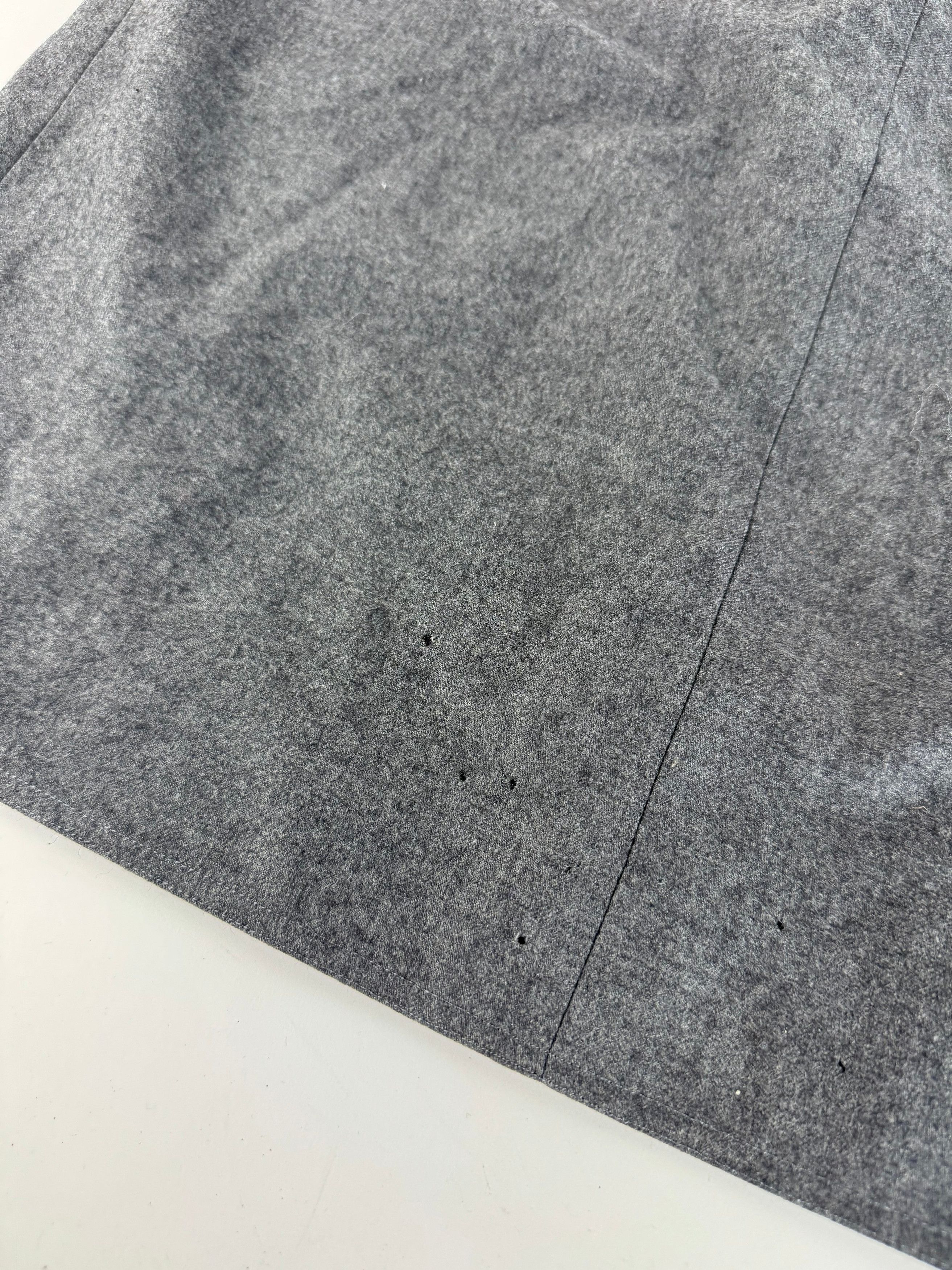 Chanel Vintage Wool Skirt Grey 36/S Size 27" / US 4 / IT 40 - 9 Thumbnail
