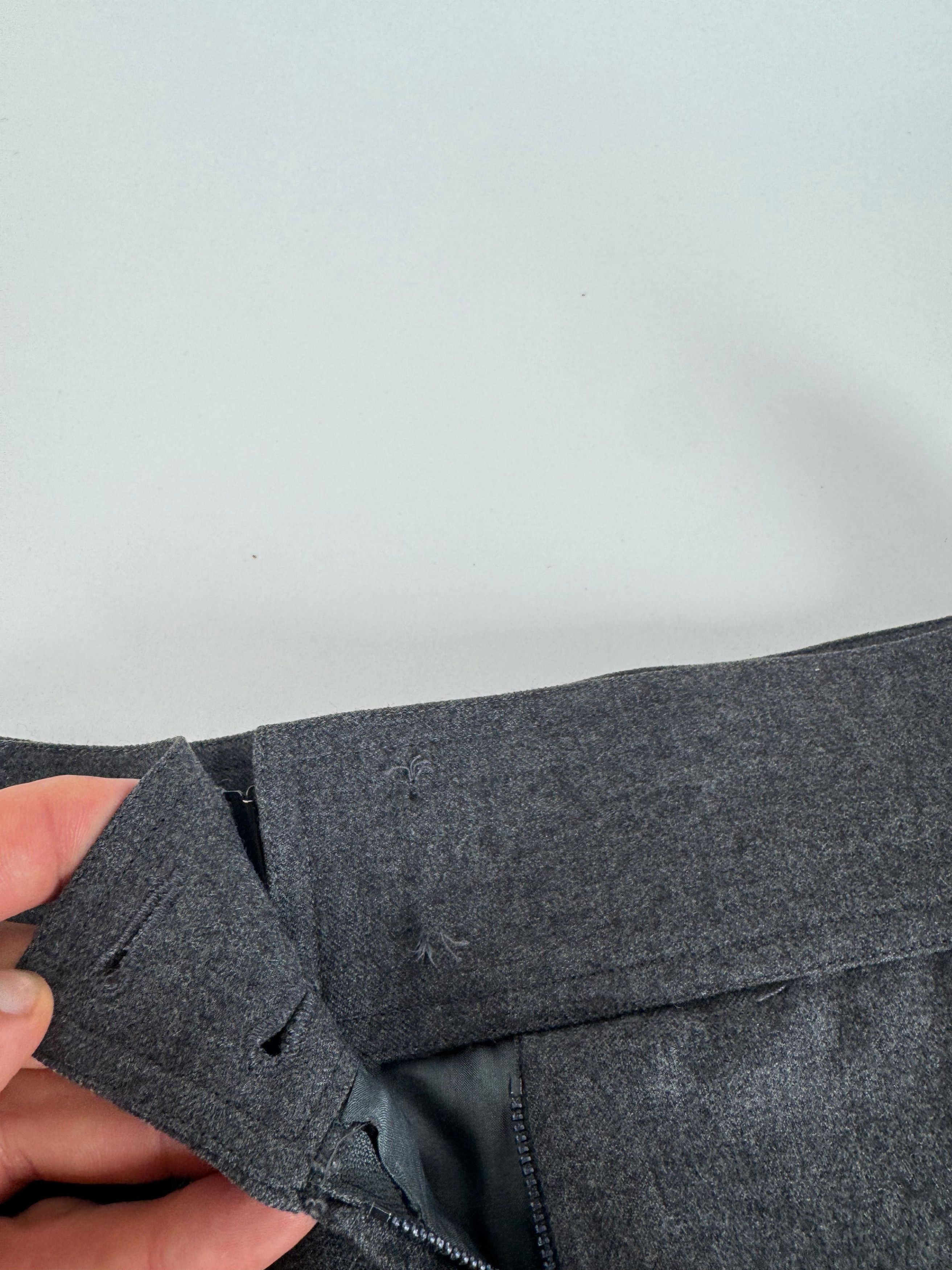 Chanel Vintage Wool Skirt Grey 36/S Size 27" / US 4 / IT 40 - 10 Thumbnail