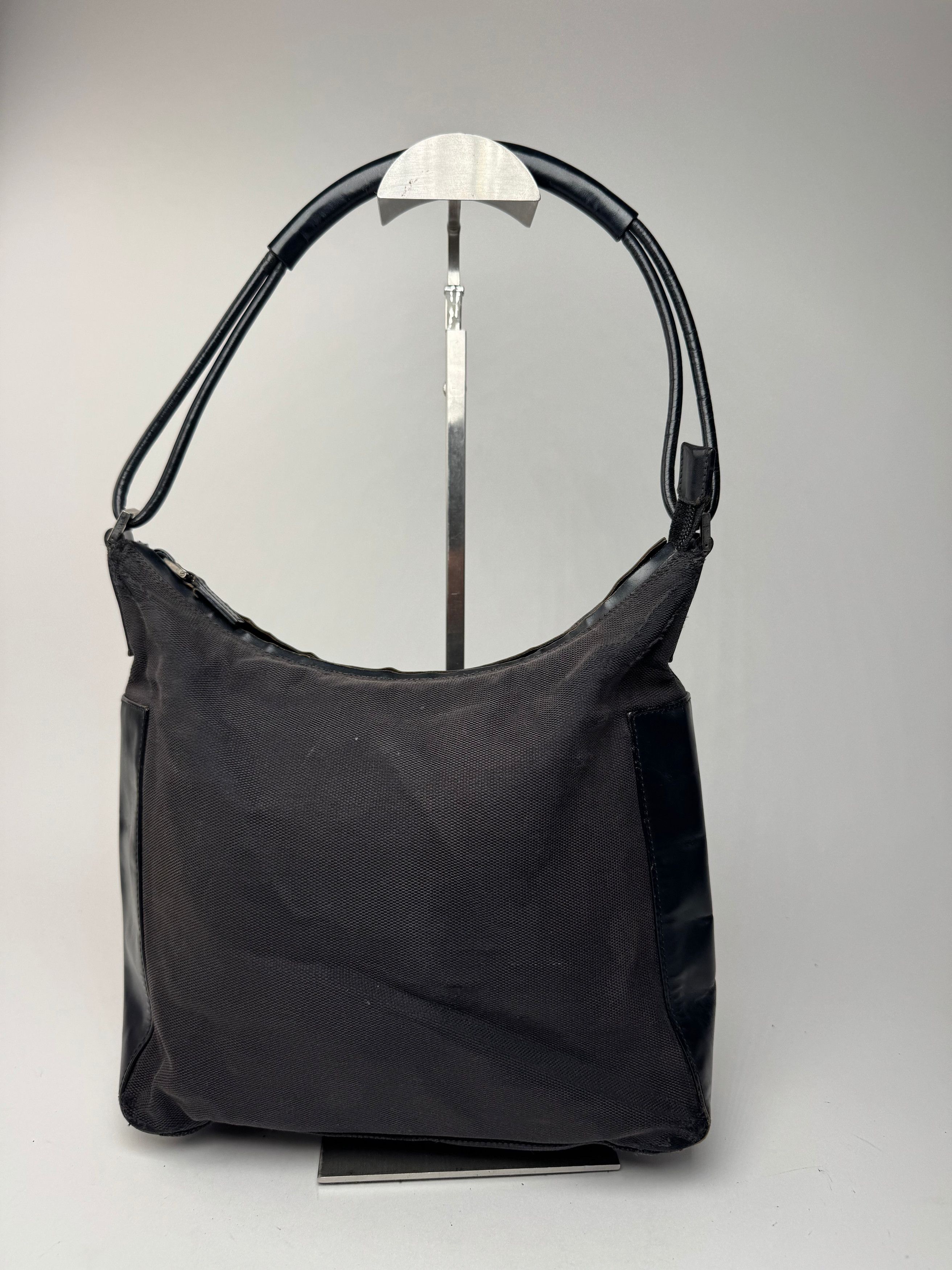 Gucci Vintage Leather cotton Bag black Size ONE SIZE - 14 Thumbnail