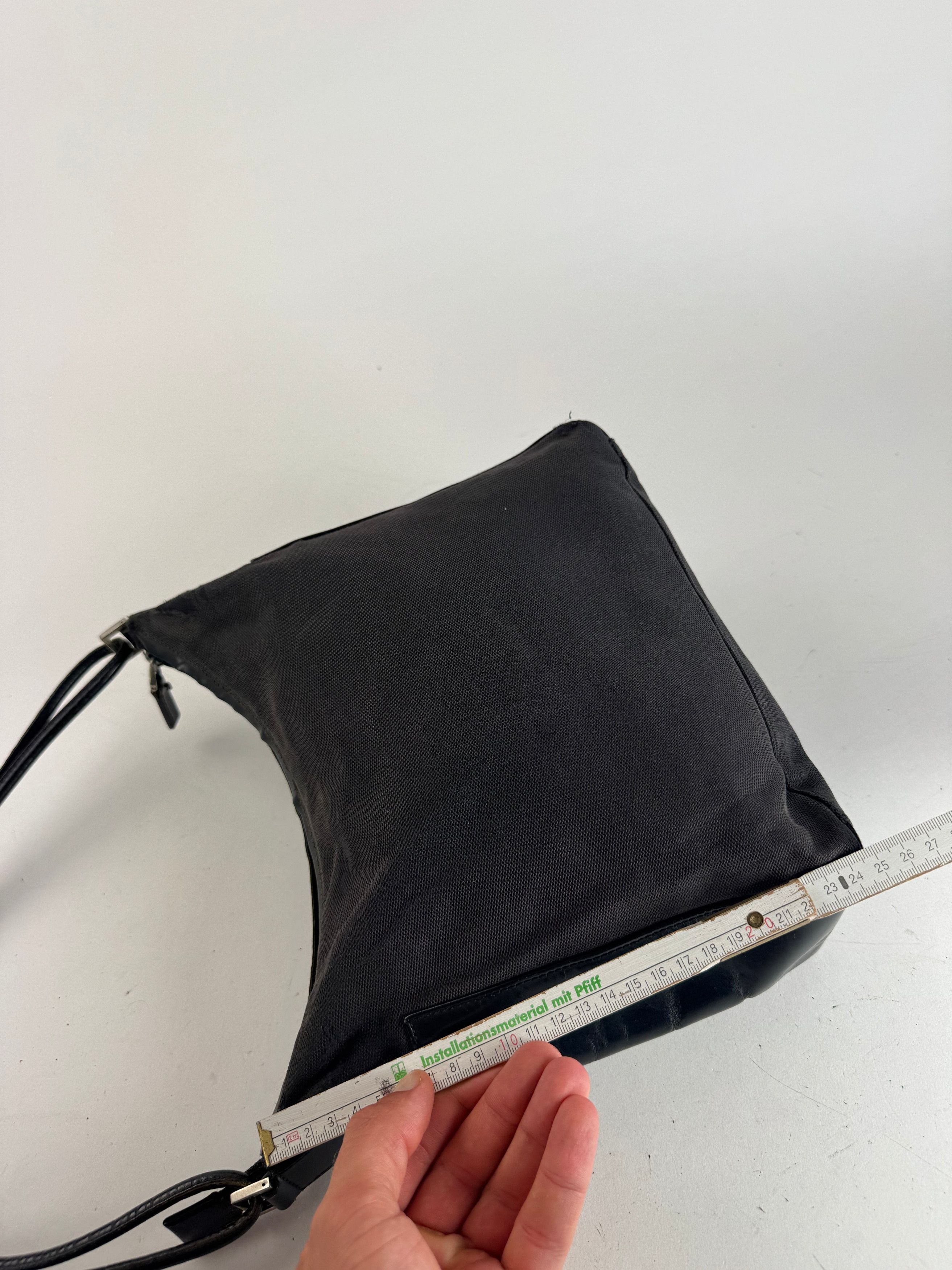 Gucci Vintage Leather cotton Bag black Size ONE SIZE - 10 Thumbnail
