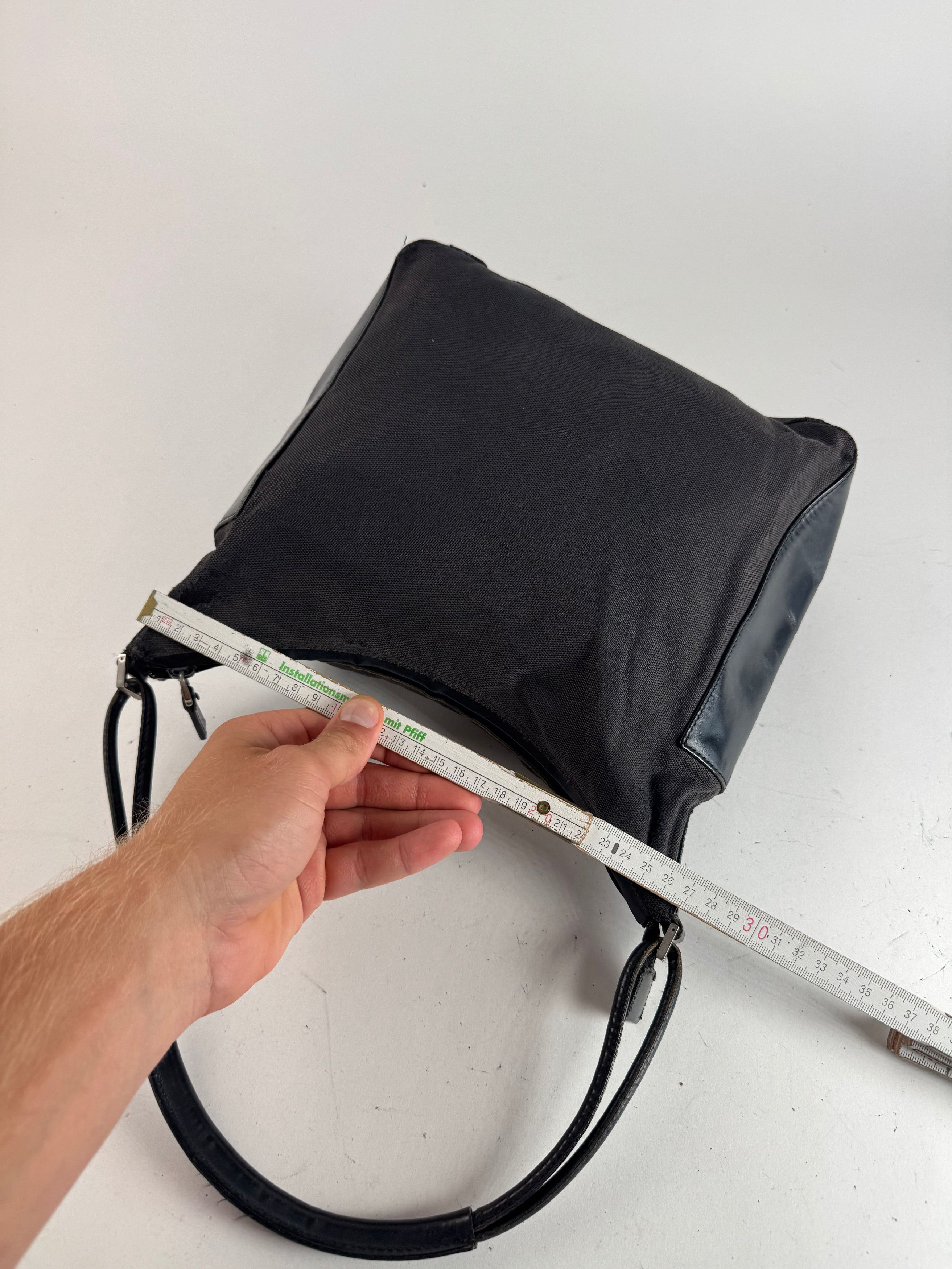 Gucci Vintage Leather cotton Bag black Size ONE SIZE - 9 Thumbnail