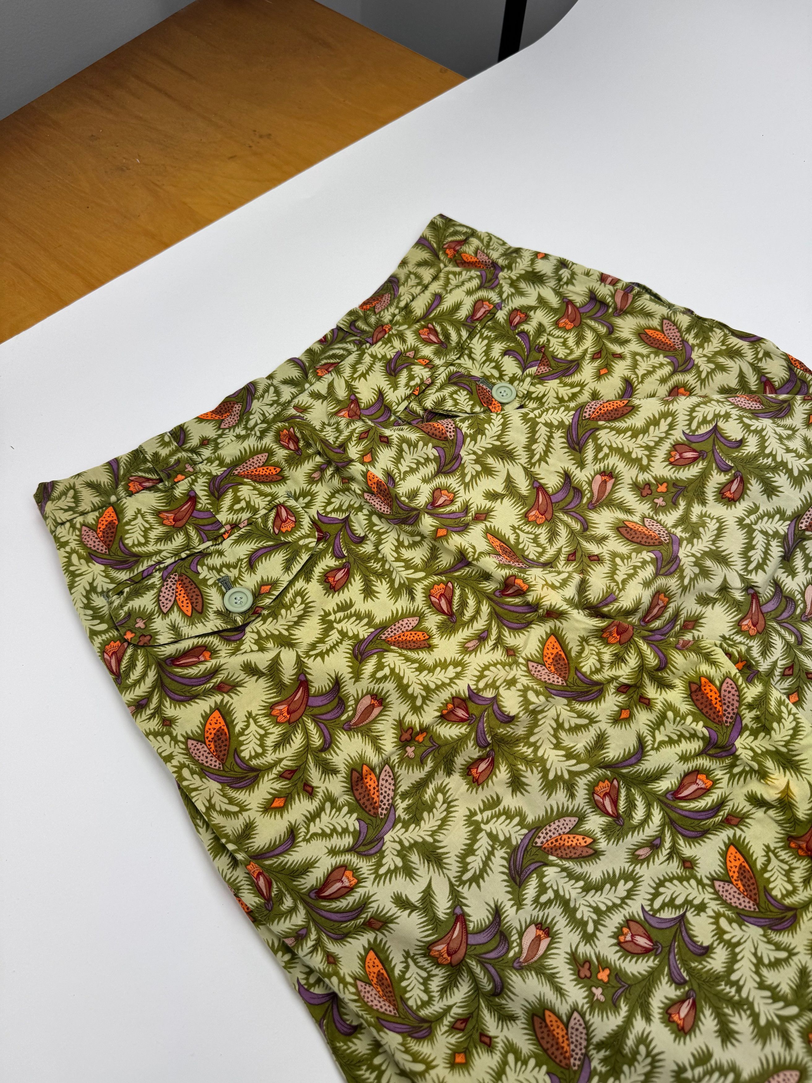 Dior Vintage Floral Pants green orange L Size 34" / US 12 / IT 48 - 11 Thumbnail