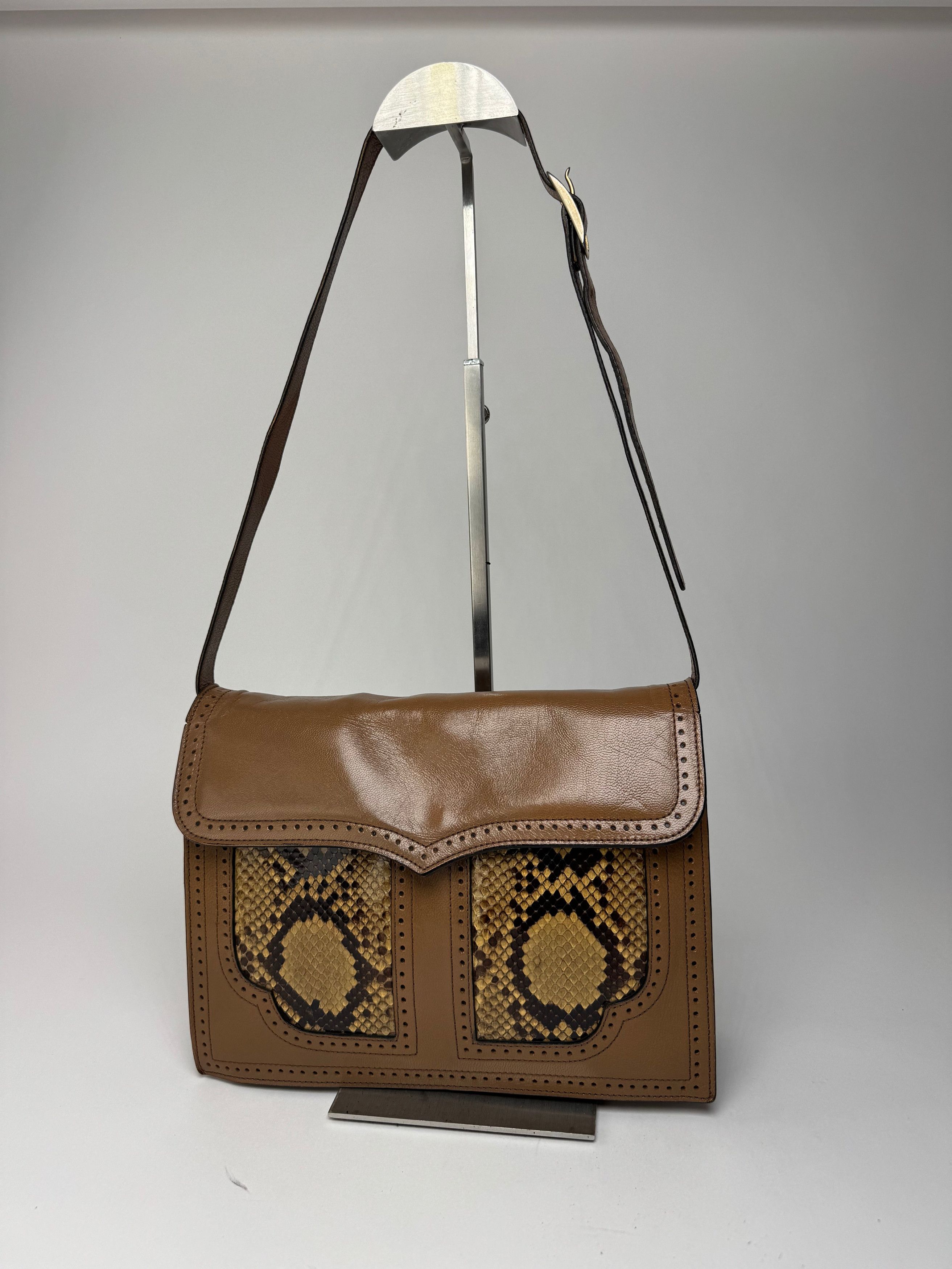 Other Vintage Yves Saint Laurent Leather snake bag brown Size ONE SIZE - 15 Thumbnail