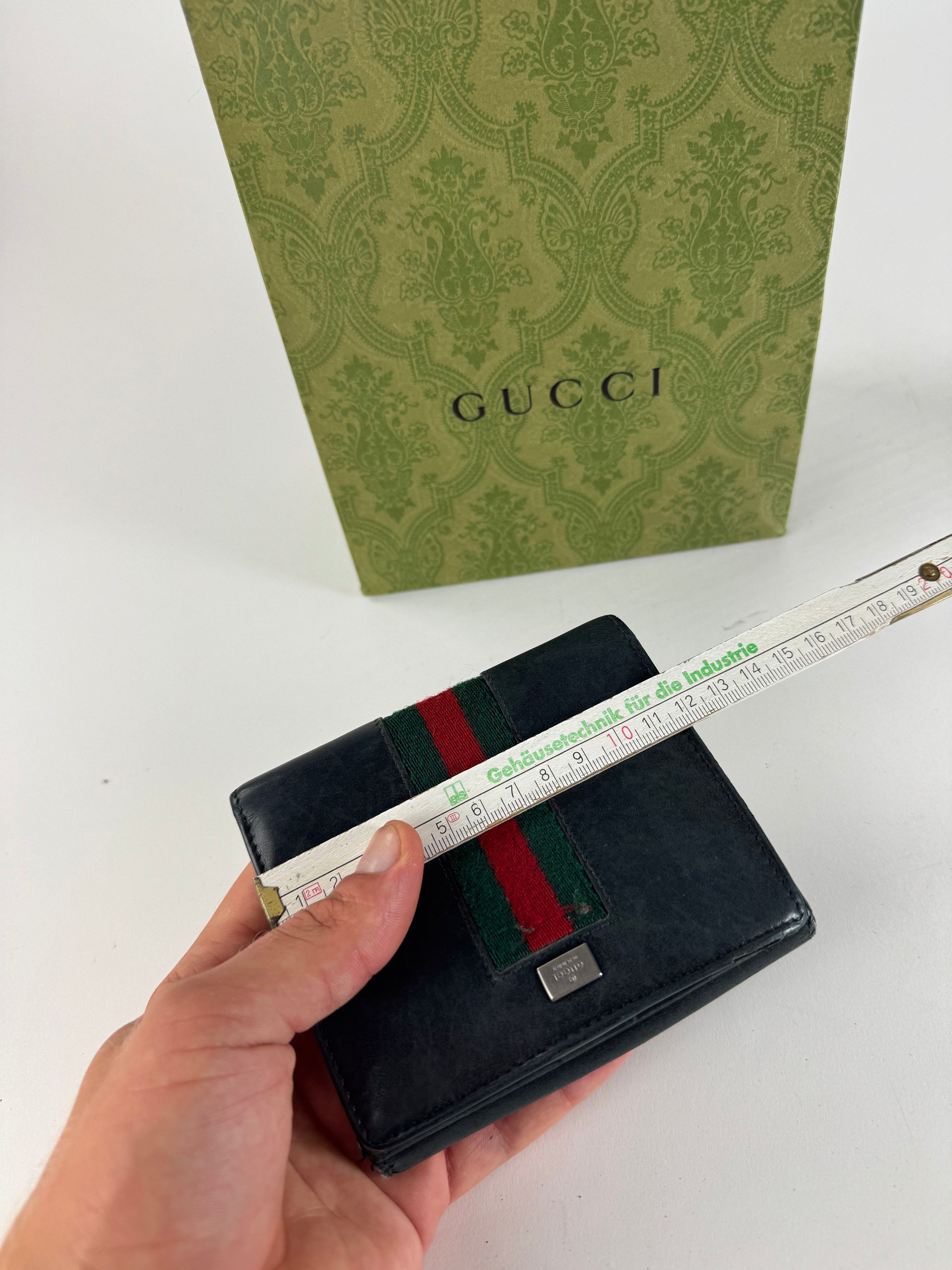 Gucci Vintage Leather wallet black Size ONE SIZE - 9 Thumbnail