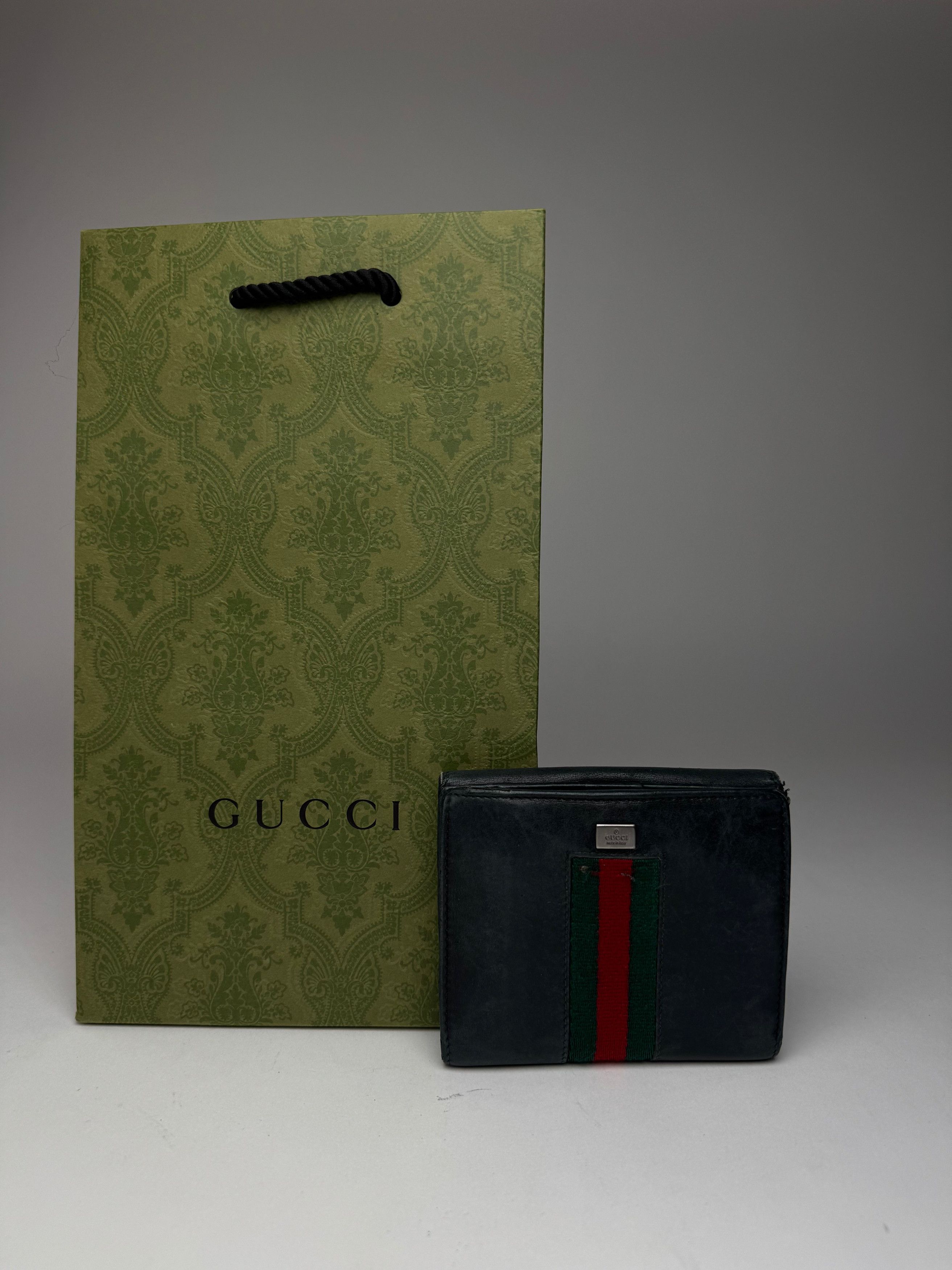 Gucci Vintage Leather wallet black Size ONE SIZE - 11 Thumbnail