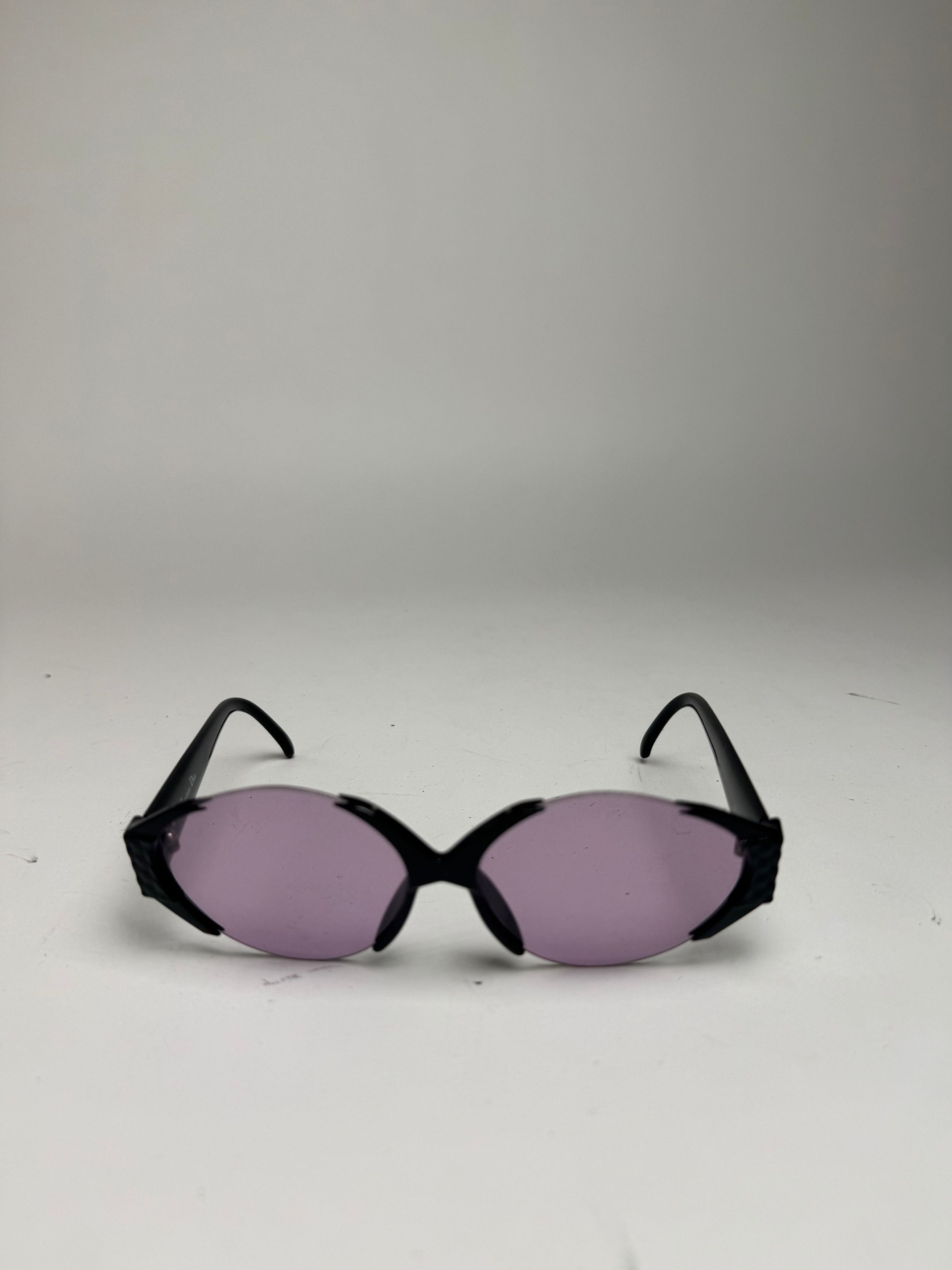 Dior Vintage Sunglasses Black Purple Size ONE SIZE - 3 Thumbnail