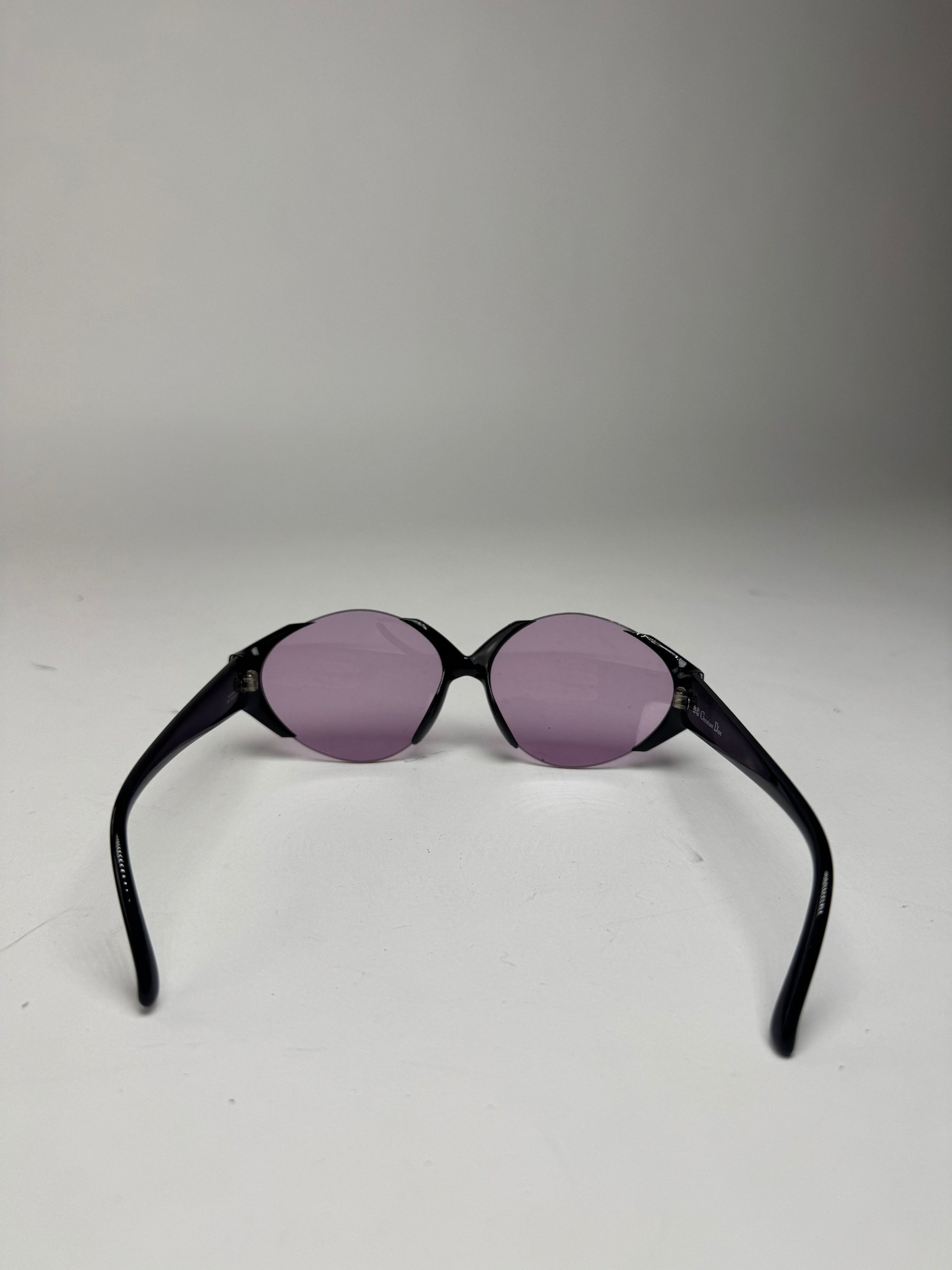 Dior Vintage Sunglasses Black Purple Size ONE SIZE - 5 Thumbnail