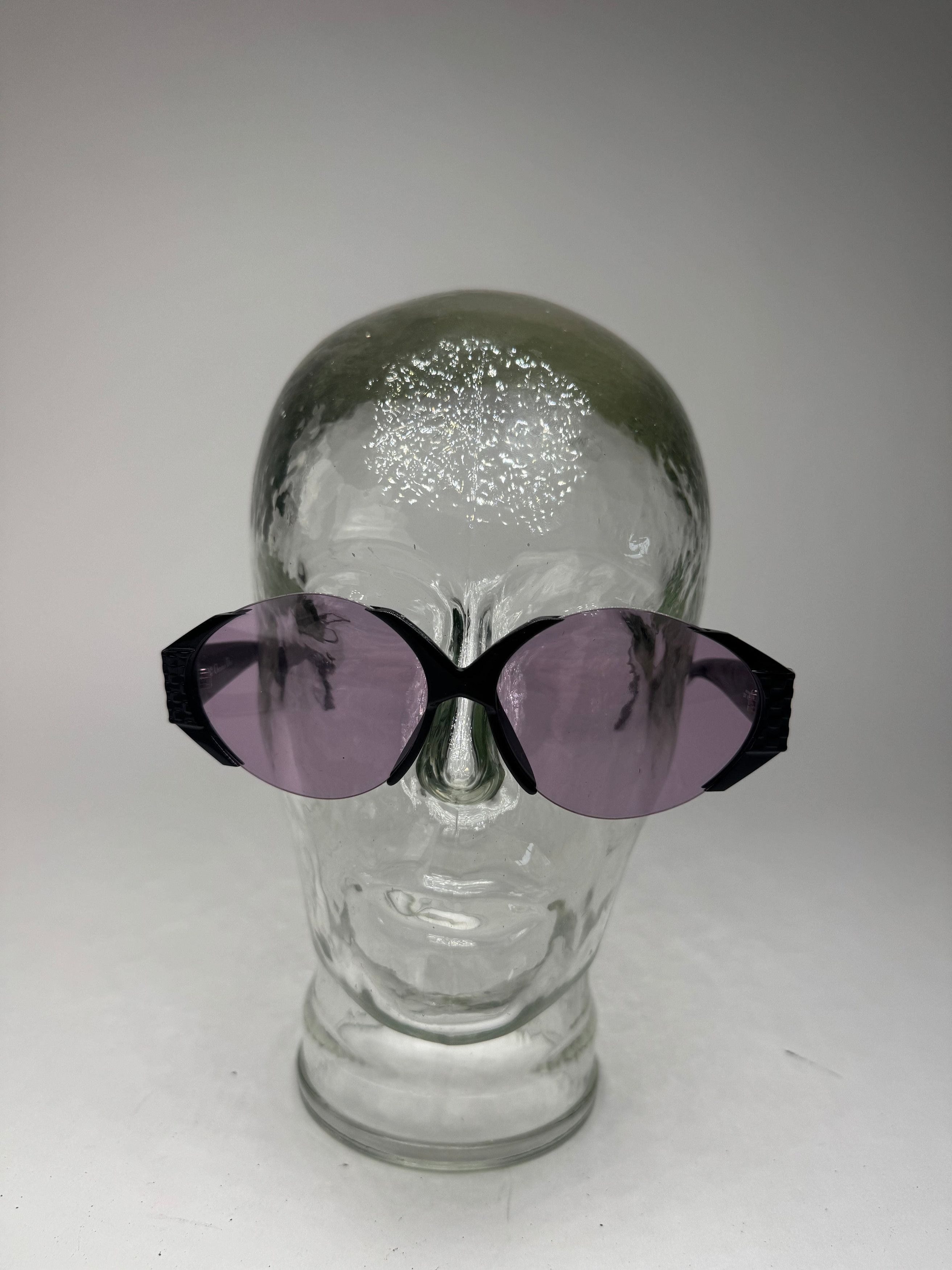 Dior Vintage Sunglasses Black Purple Size ONE SIZE - 12 Thumbnail