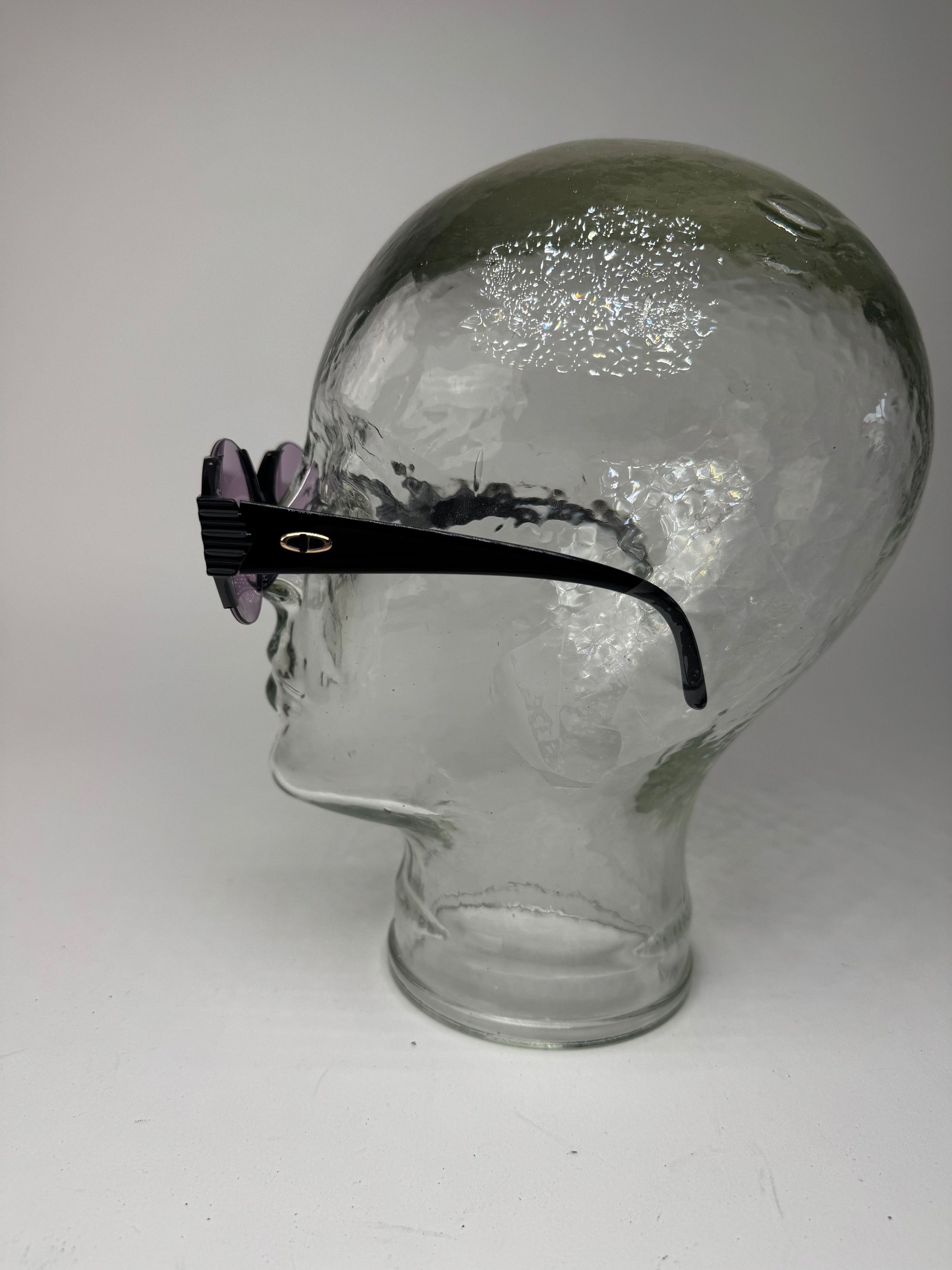 Dior Vintage Sunglasses Black Purple Size ONE SIZE - 13 Thumbnail