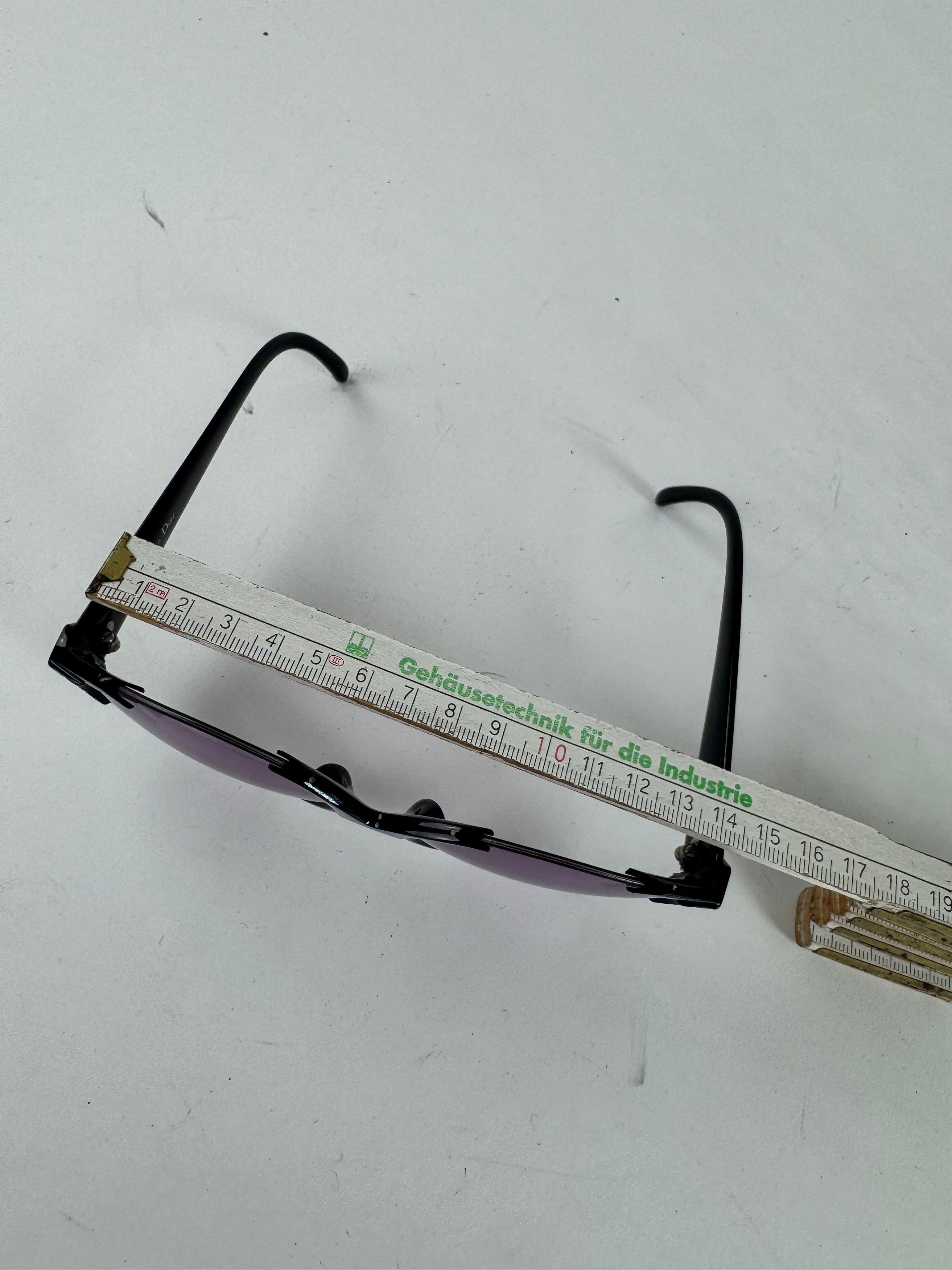 Dior Vintage Sunglasses Black Purple Size ONE SIZE - 6 Thumbnail
