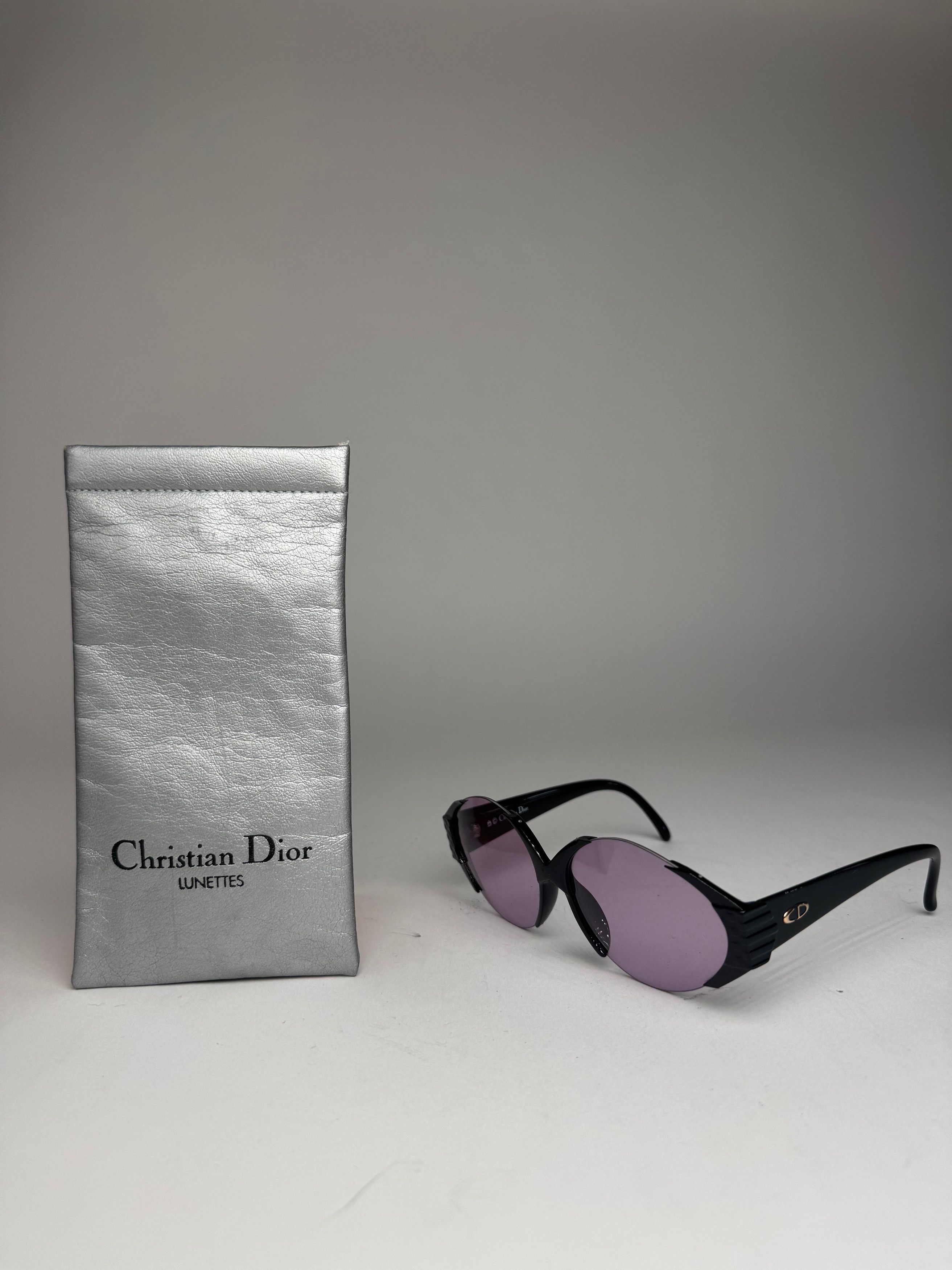 Dior Vintage Sunglasses Black Purple Size ONE SIZE - 15 Thumbnail