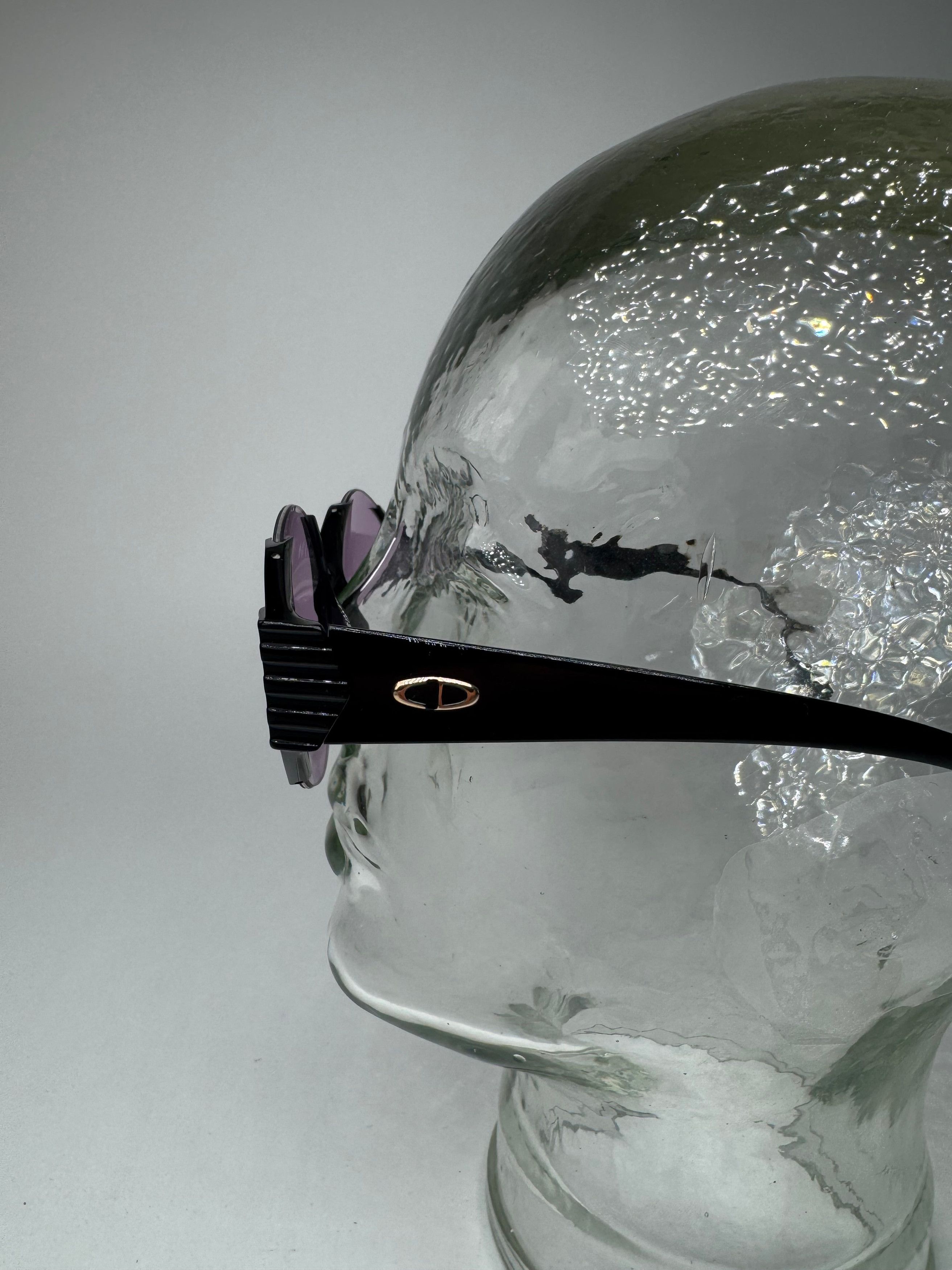 Dior Vintage Sunglasses Black Purple Size ONE SIZE - 7 Thumbnail