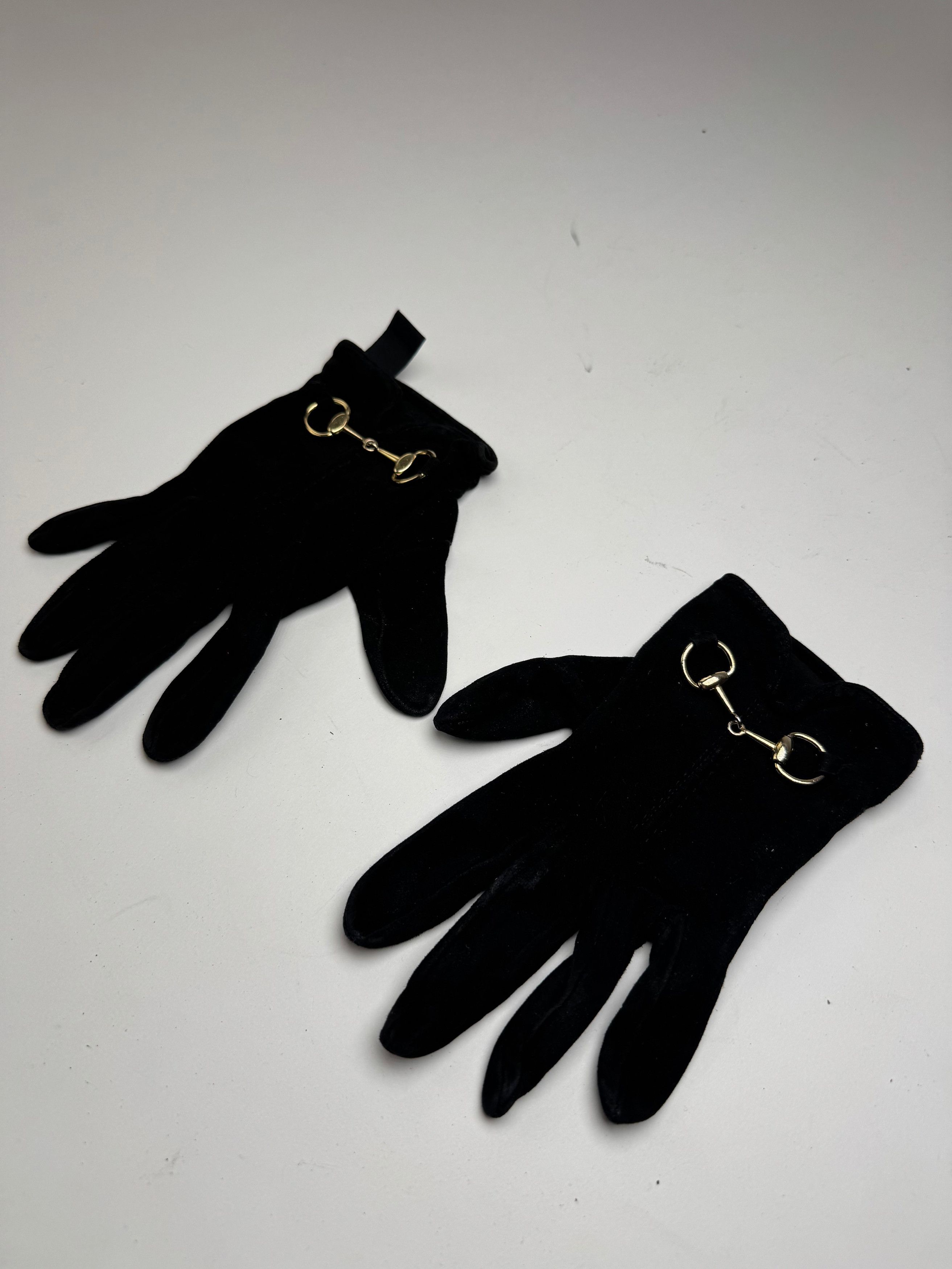 Gucci Vintage Leather gloves Black S Size ONE SIZE - 4 Thumbnail
