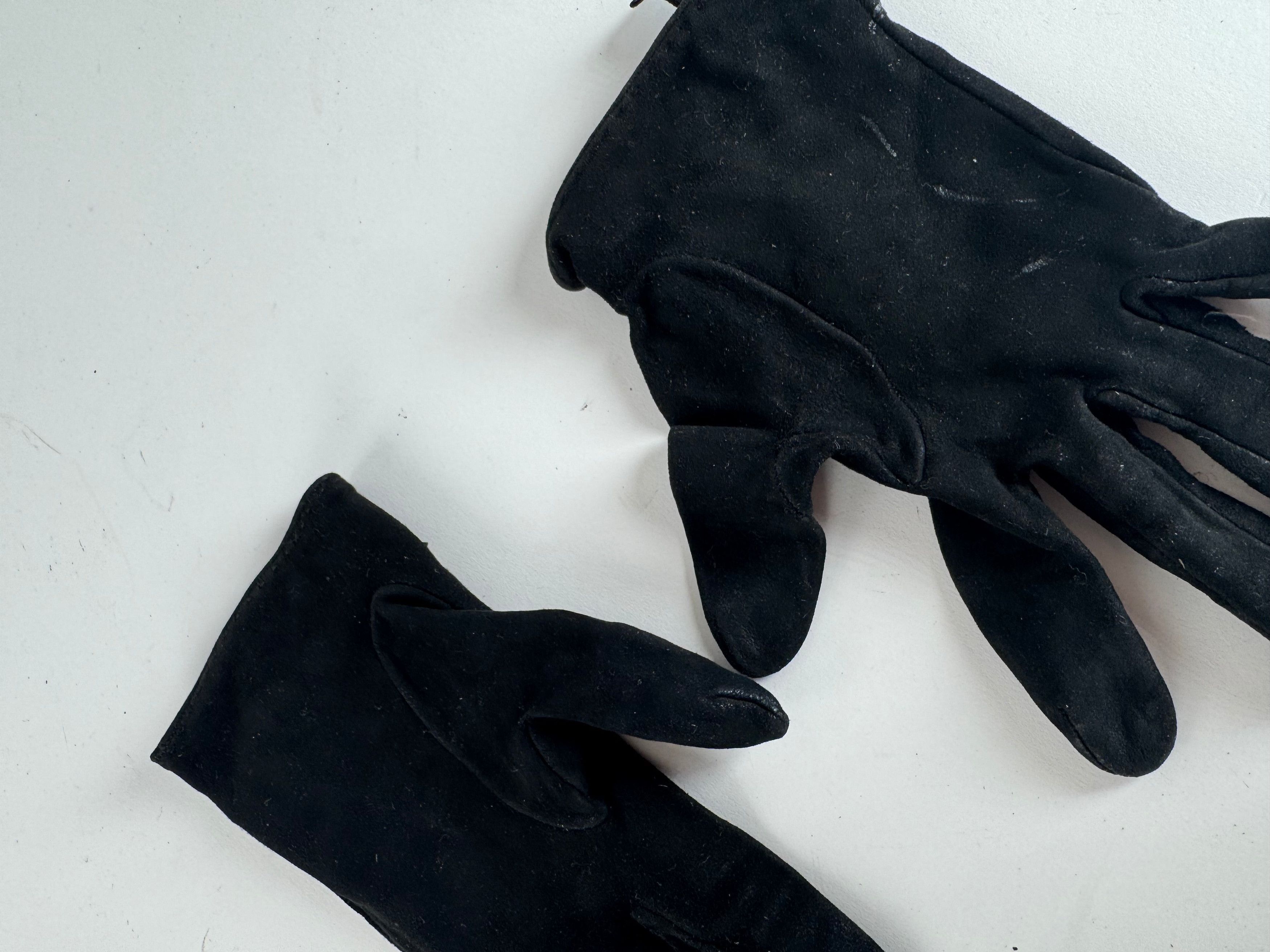 Gucci Vintage Leather gloves Black S Size ONE SIZE - 9 Thumbnail