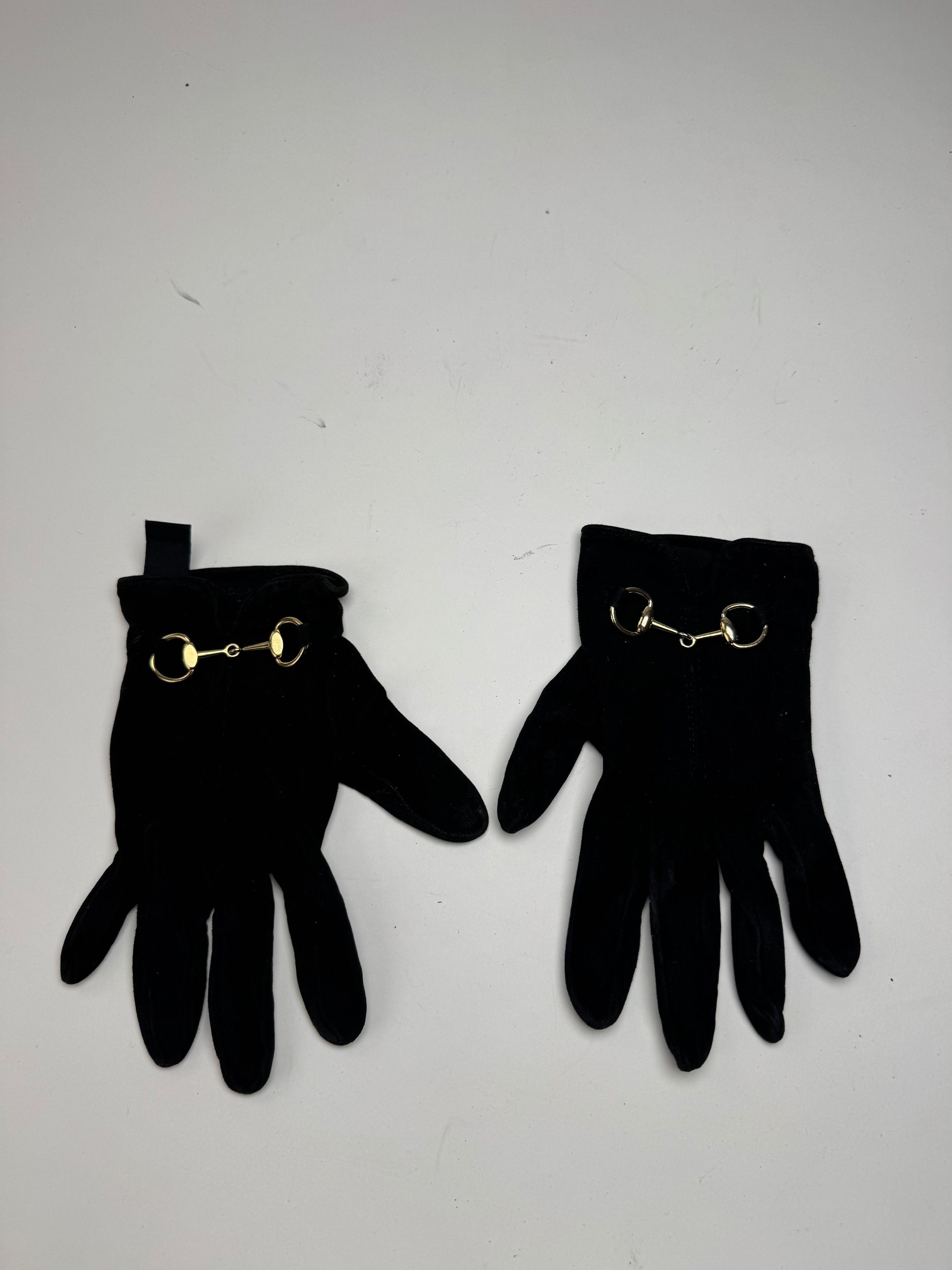 Gucci Vintage Leather gloves Black S Size ONE SIZE - 3 Thumbnail