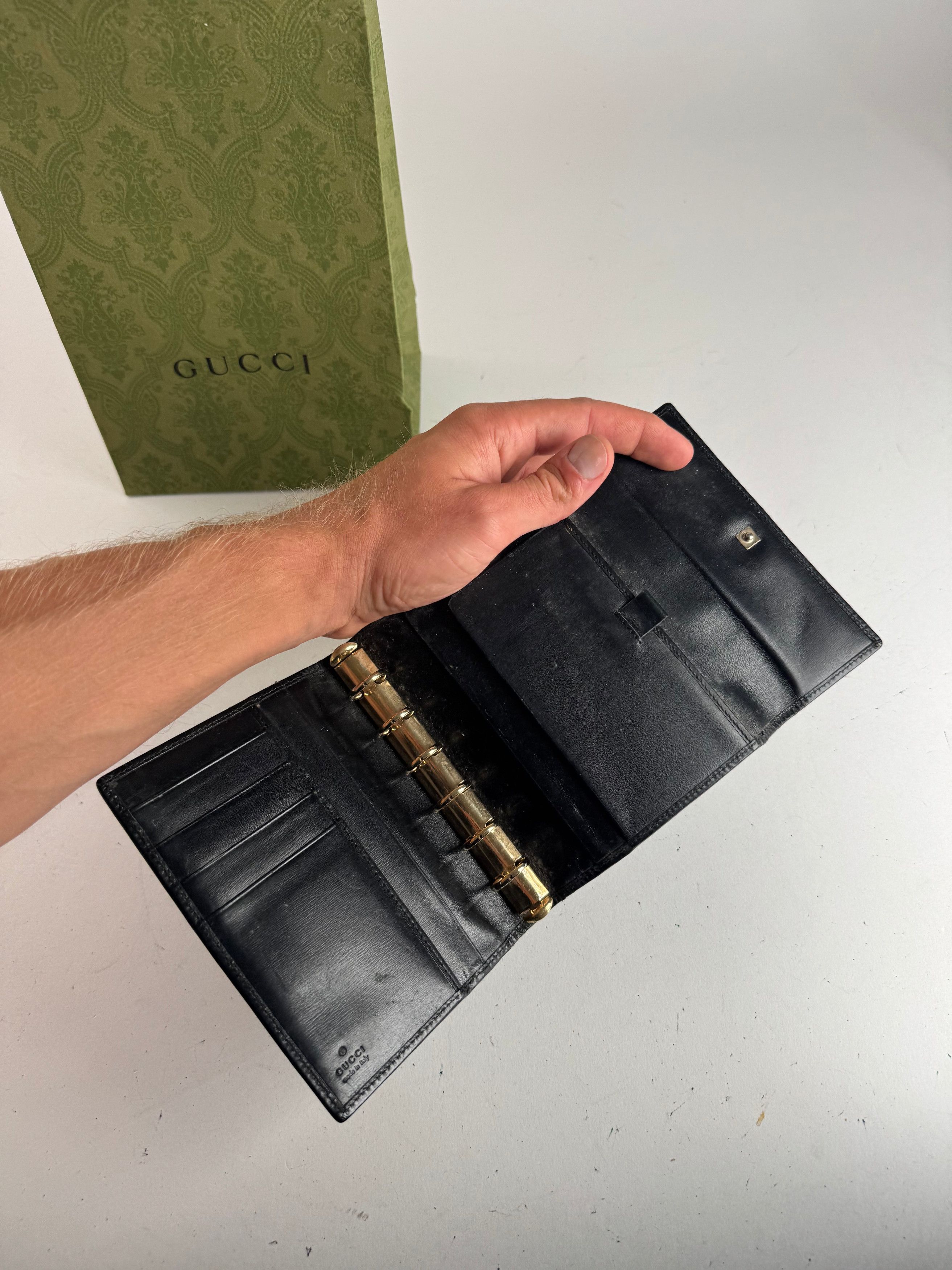 Gucci Vintage Patent leather Organizer / Card holder black Size ONE SIZE - 6 Thumbnail