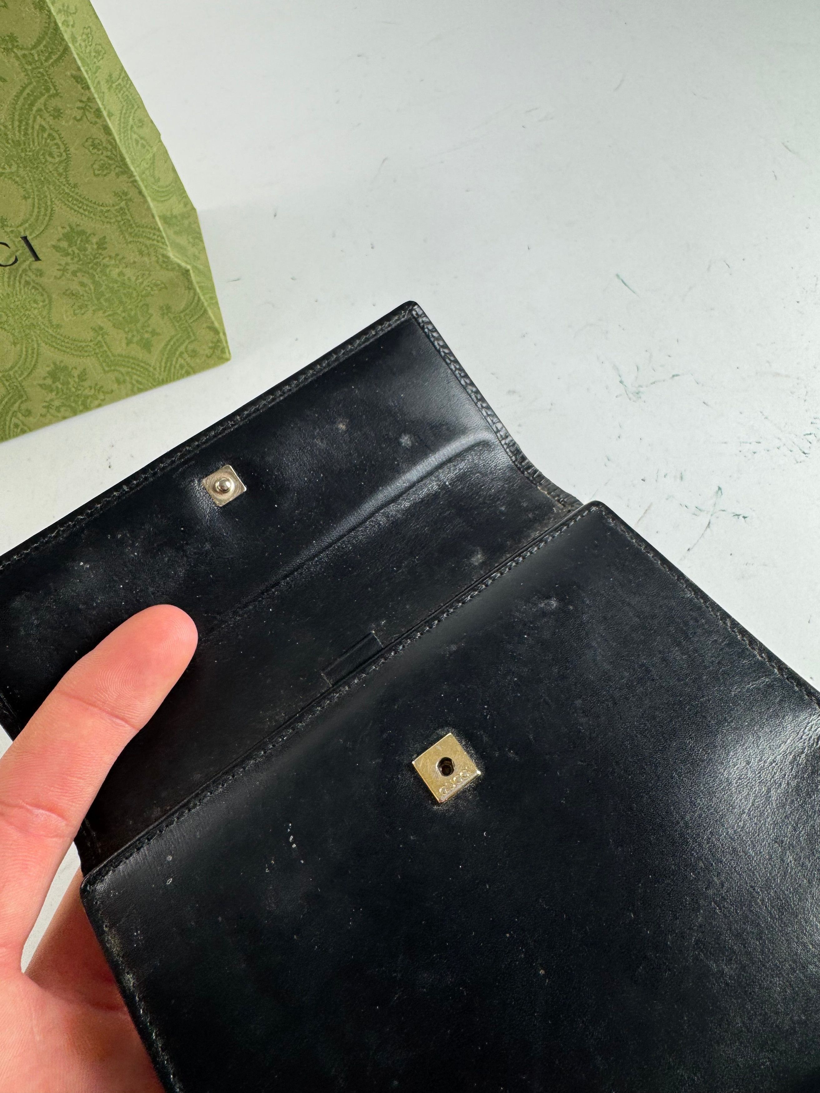 Gucci Vintage Patent leather Organizer / Card holder black Size ONE SIZE - 5 Thumbnail