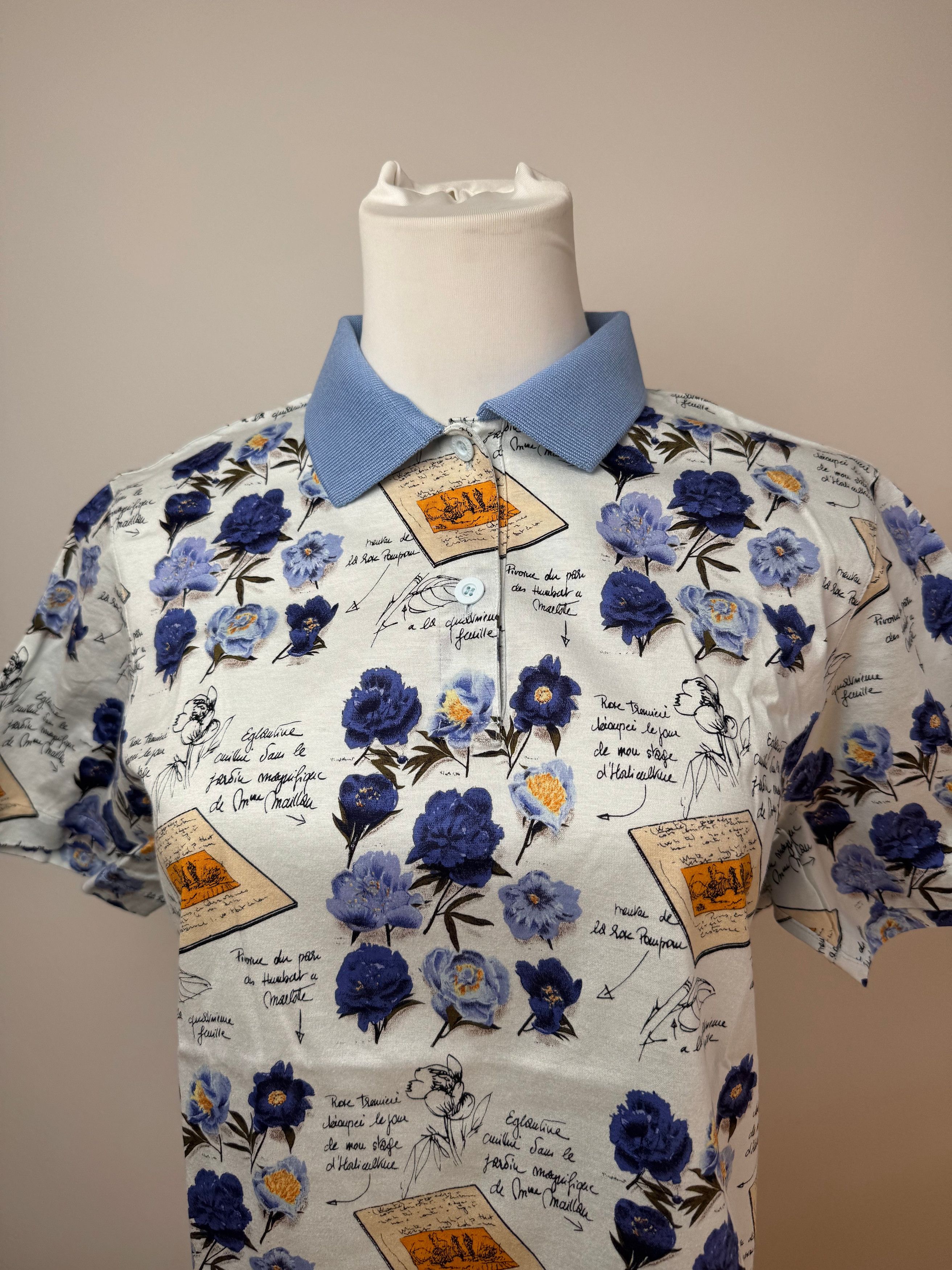 Dior Vintage Poloshirt Blue White L Size L / US 10 / IT 46 - 14 Thumbnail