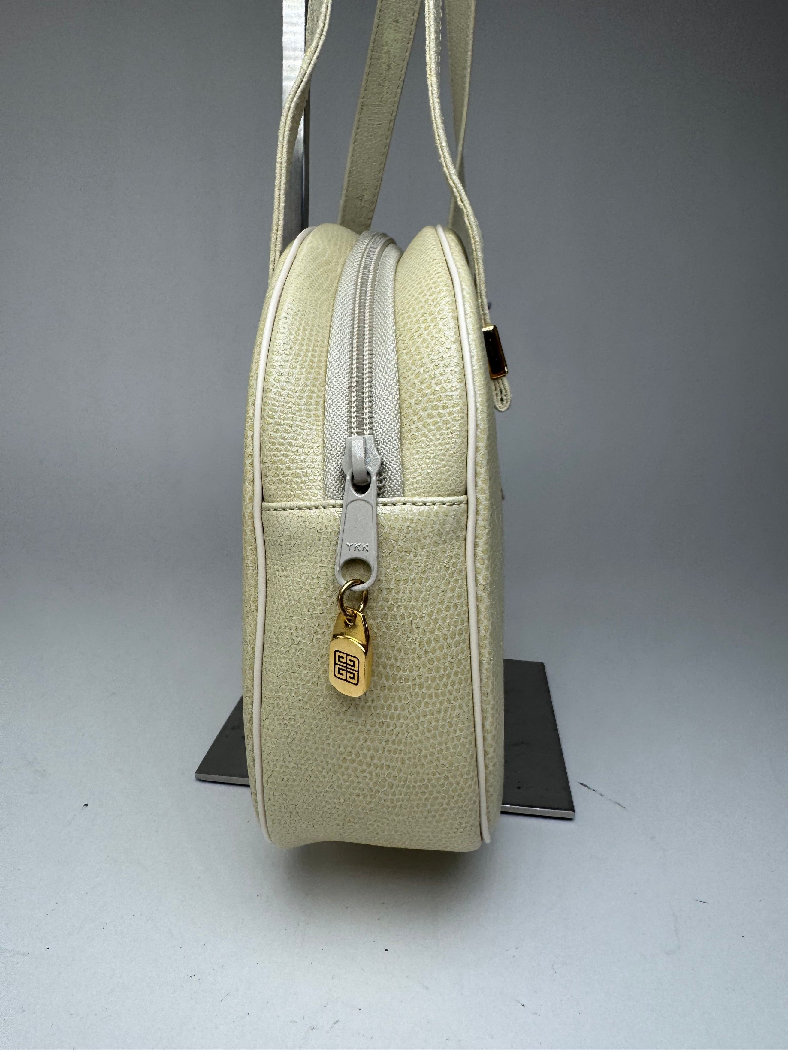 Givenchy Vintage Snake Emblossed Leather Bag beige Size ONE SIZE - 5 Thumbnail