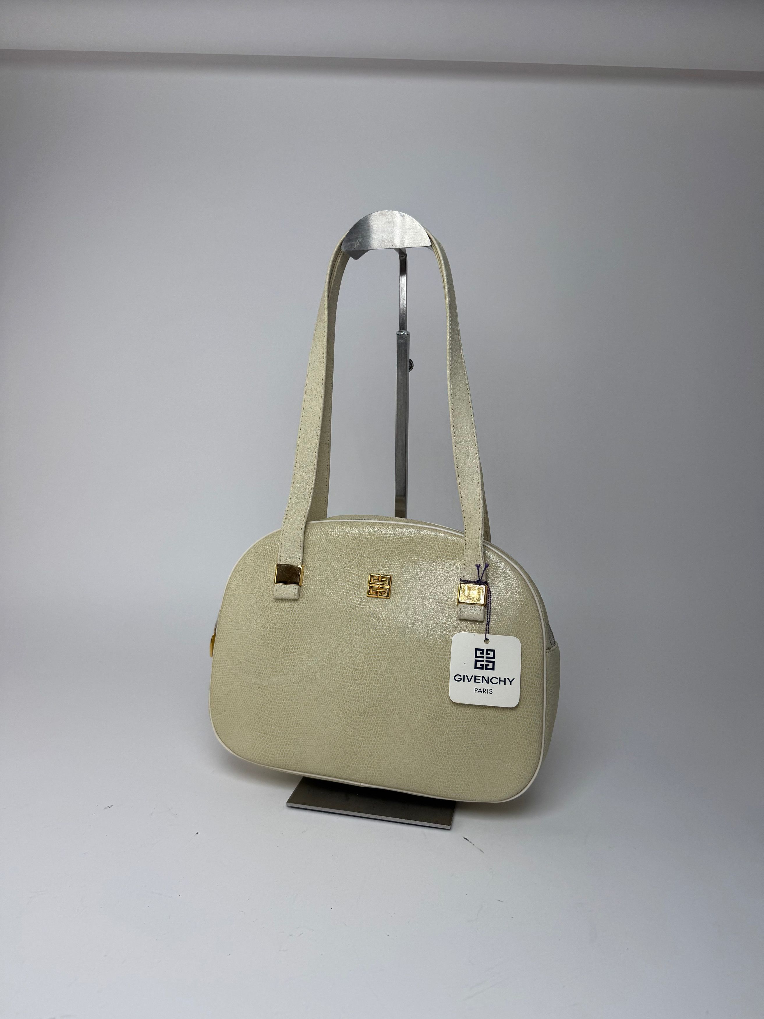 Givenchy Vintage Snake Emblossed Leather Bag beige Size ONE SIZE - 3 Thumbnail