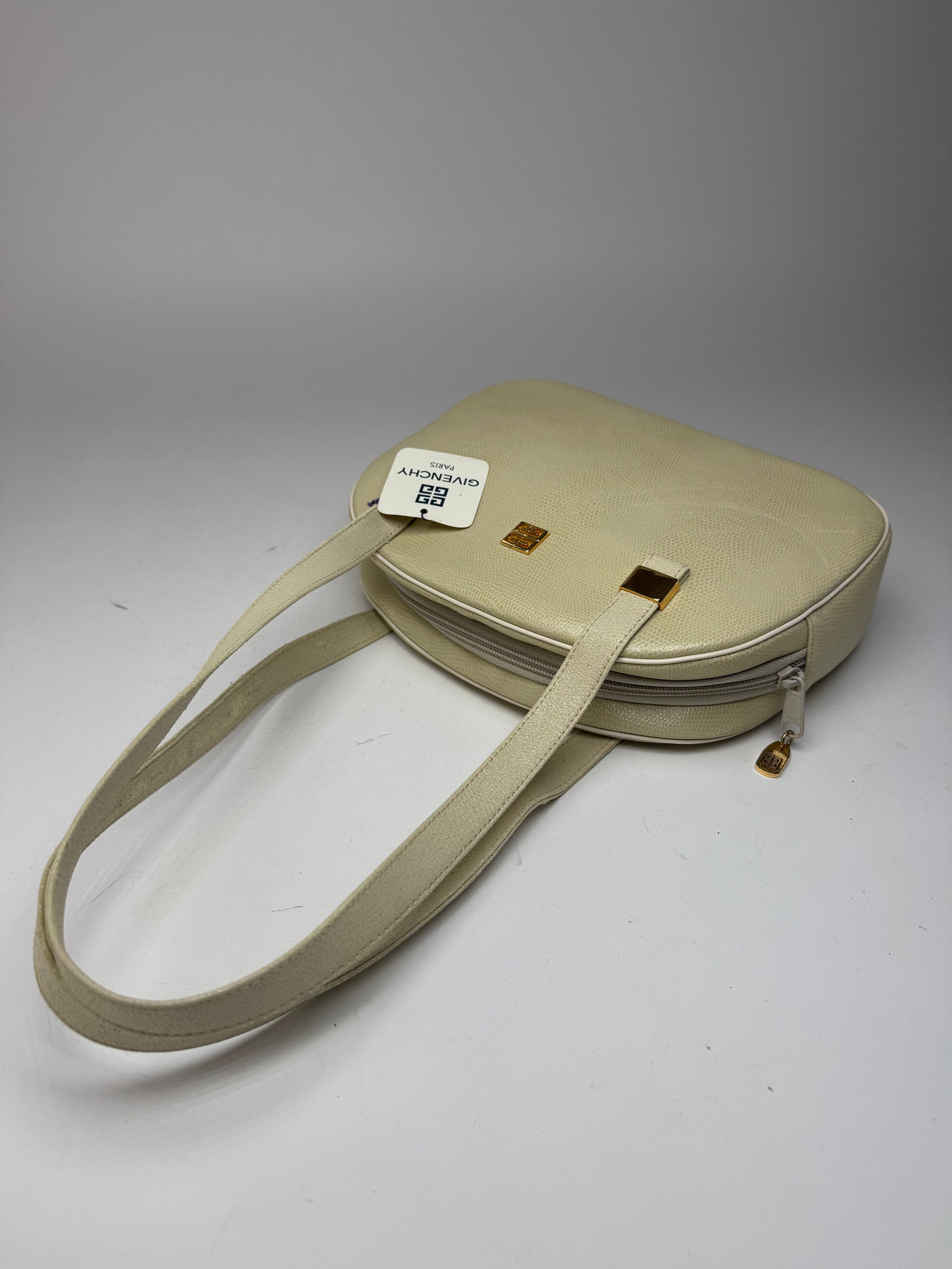 Givenchy Vintage Snake Emblossed Leather Bag beige Size ONE SIZE - 8 Thumbnail