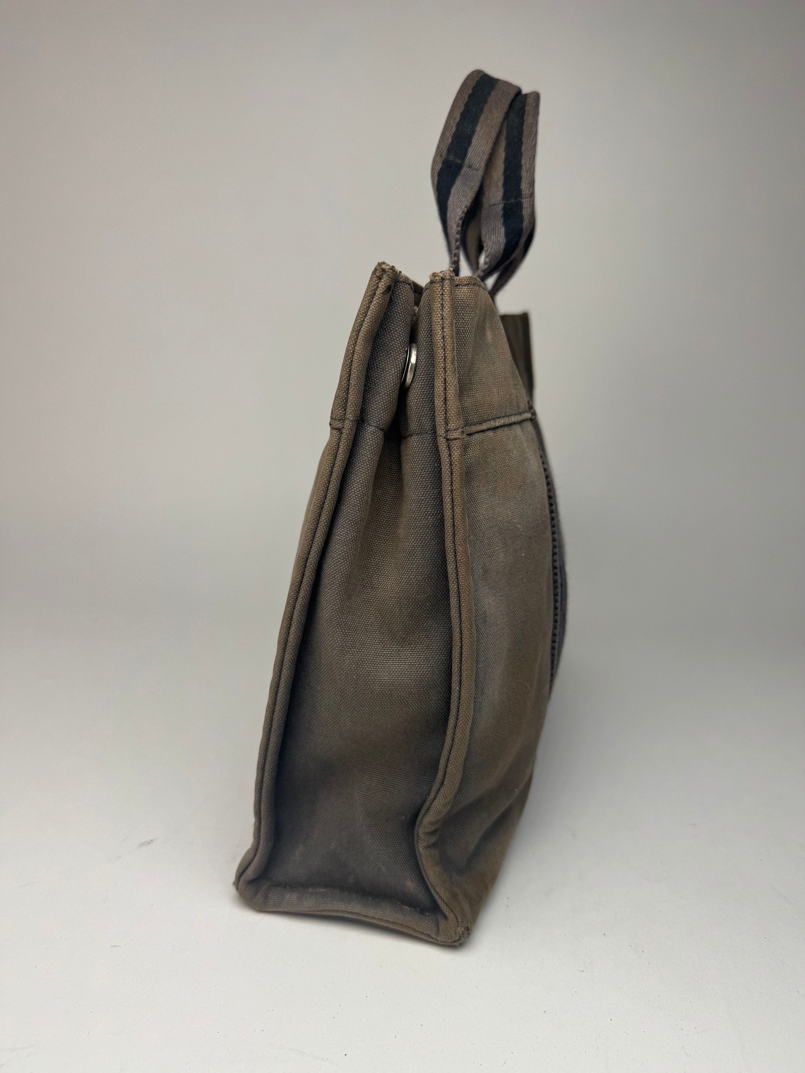 Other Vintage Hermes canvas Mini Tote Grey Size ONE SIZE - 9 Thumbnail