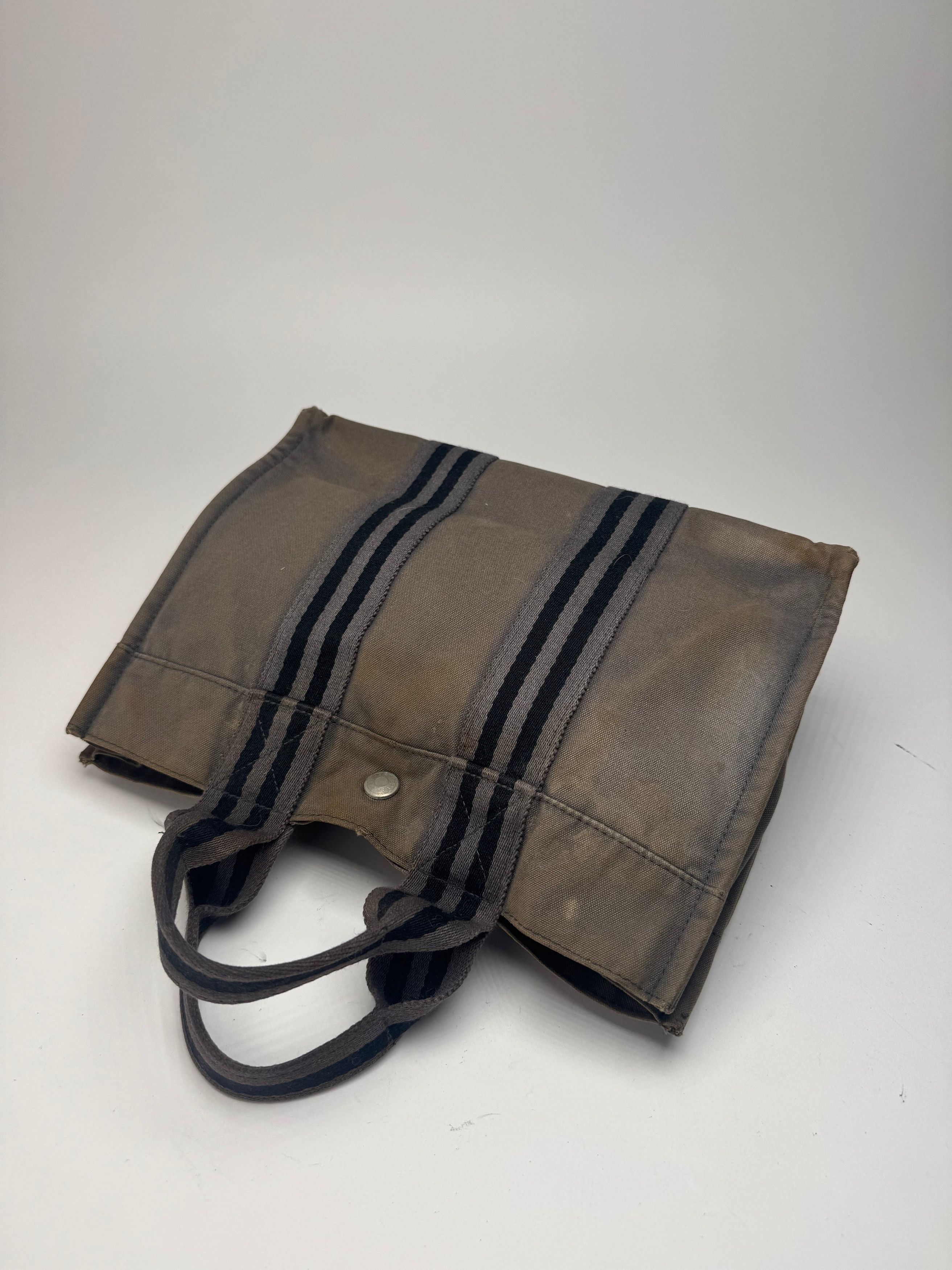 Other Vintage Hermes canvas Mini Tote Grey Size ONE SIZE - 10 Thumbnail