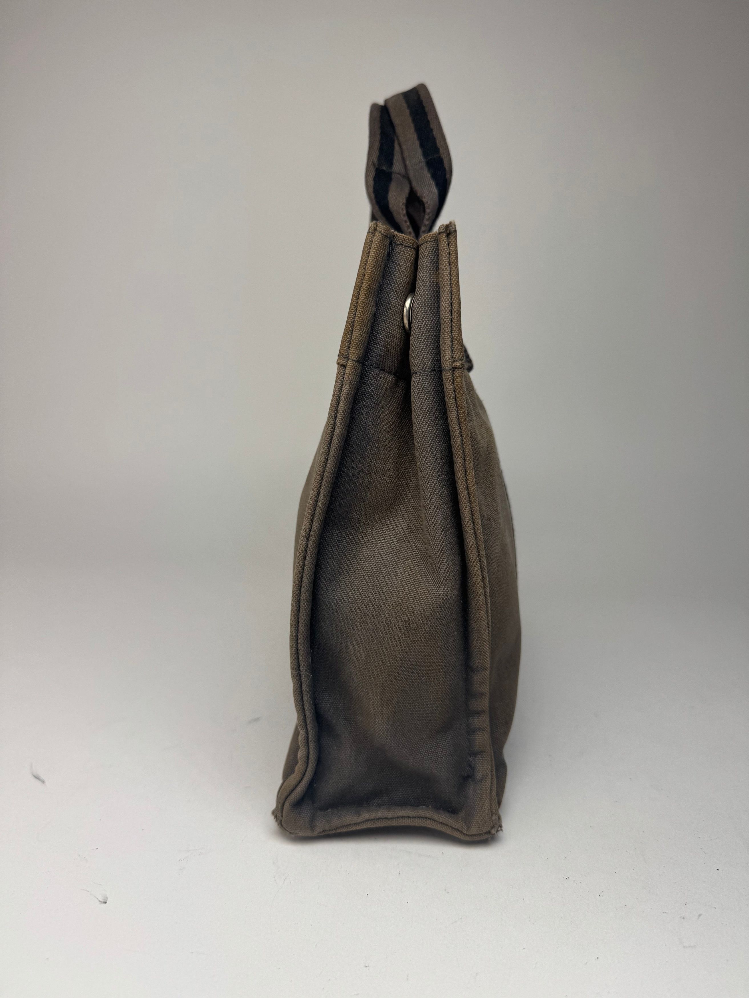 Other Vintage Hermes canvas Mini Tote Grey Size ONE SIZE - 7 Thumbnail
