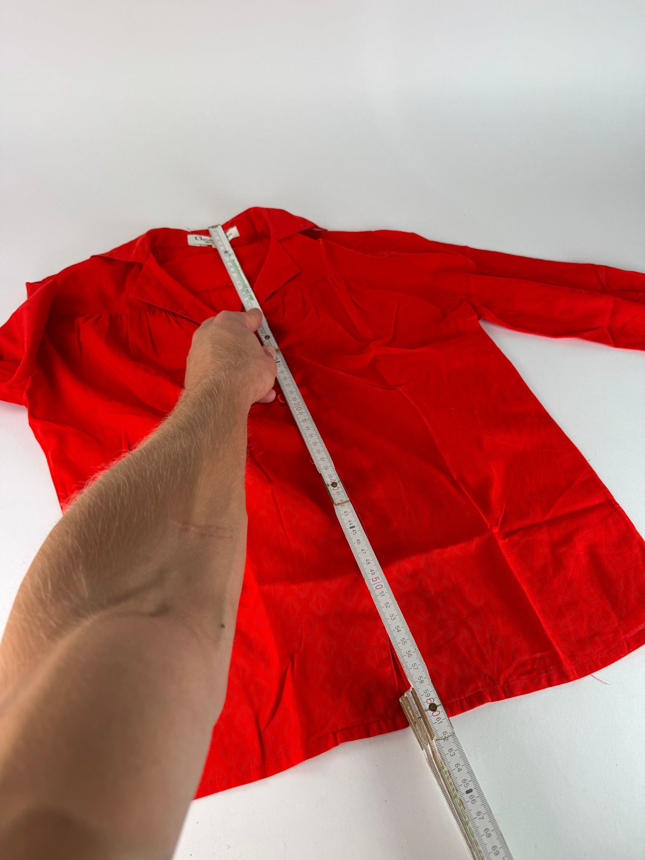 Dior Vintage Shirt Red M Size S / US 4 / IT 40 - 7 Thumbnail