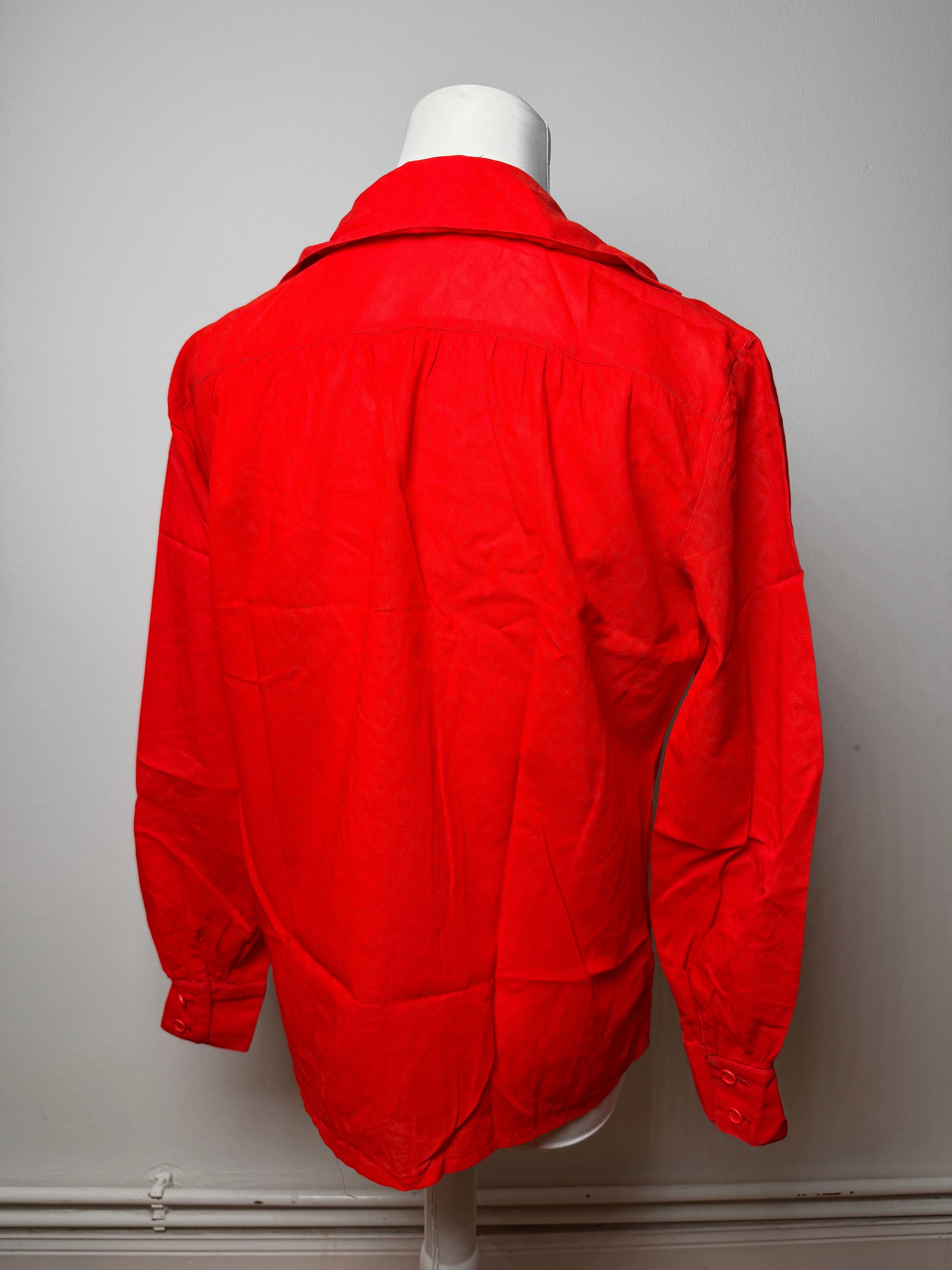 Dior Vintage Shirt Red M Size S / US 4 / IT 40 - 14 Thumbnail